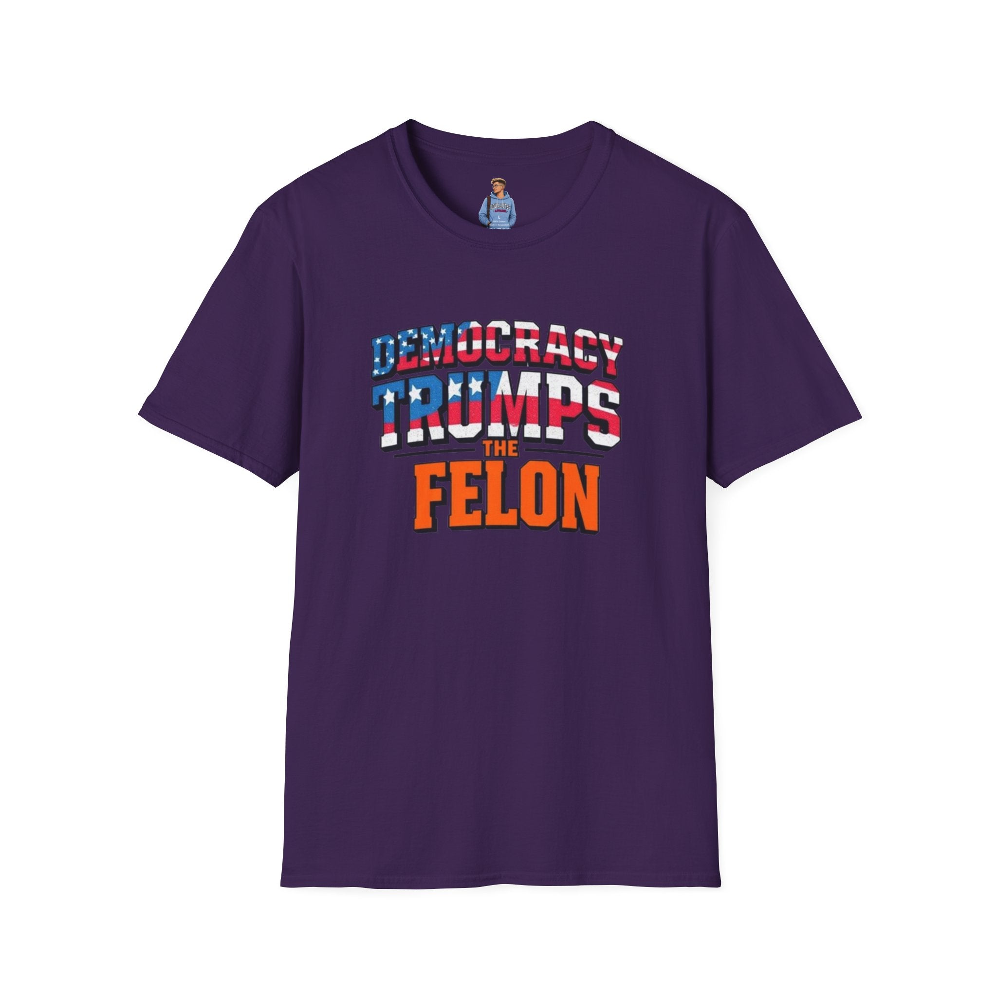 Democracy Trumps the Felon Graphic Tee
