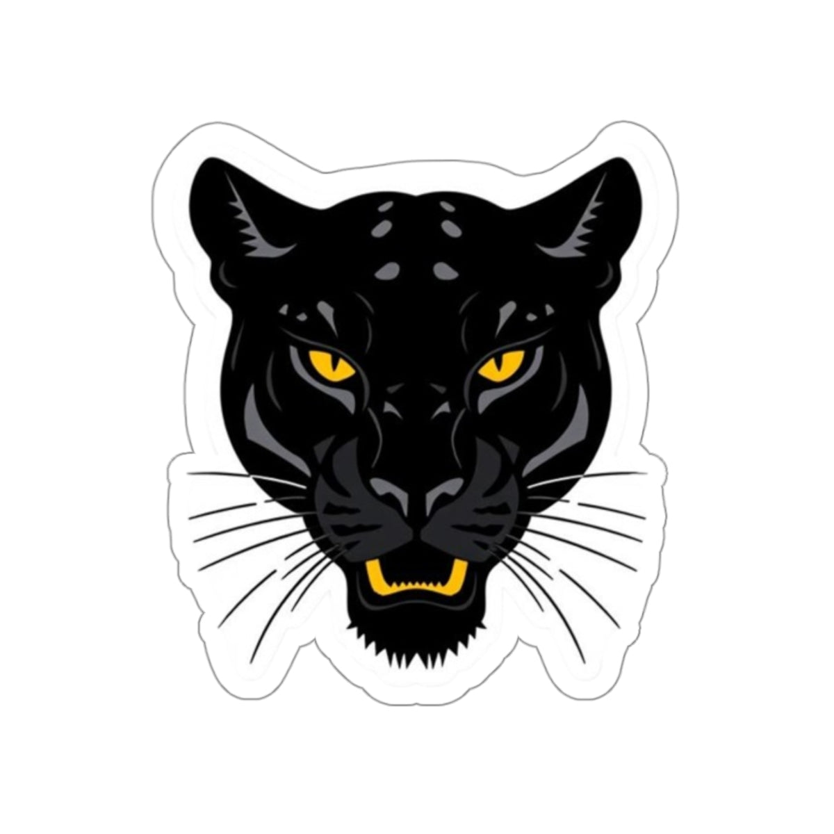 Black Panther Head Die-Cut Sticker - EqualiTees.Me