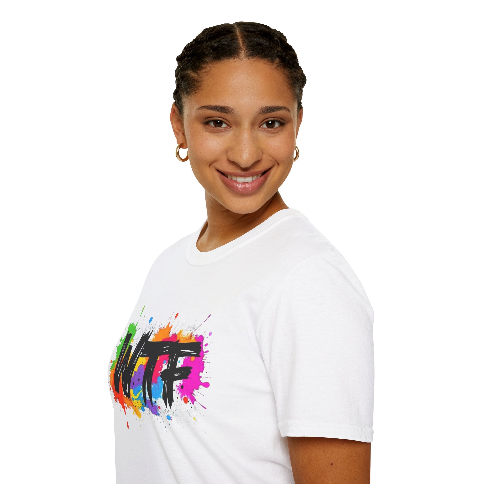 Bold Rainbow WTF Color Splash T-Shirt