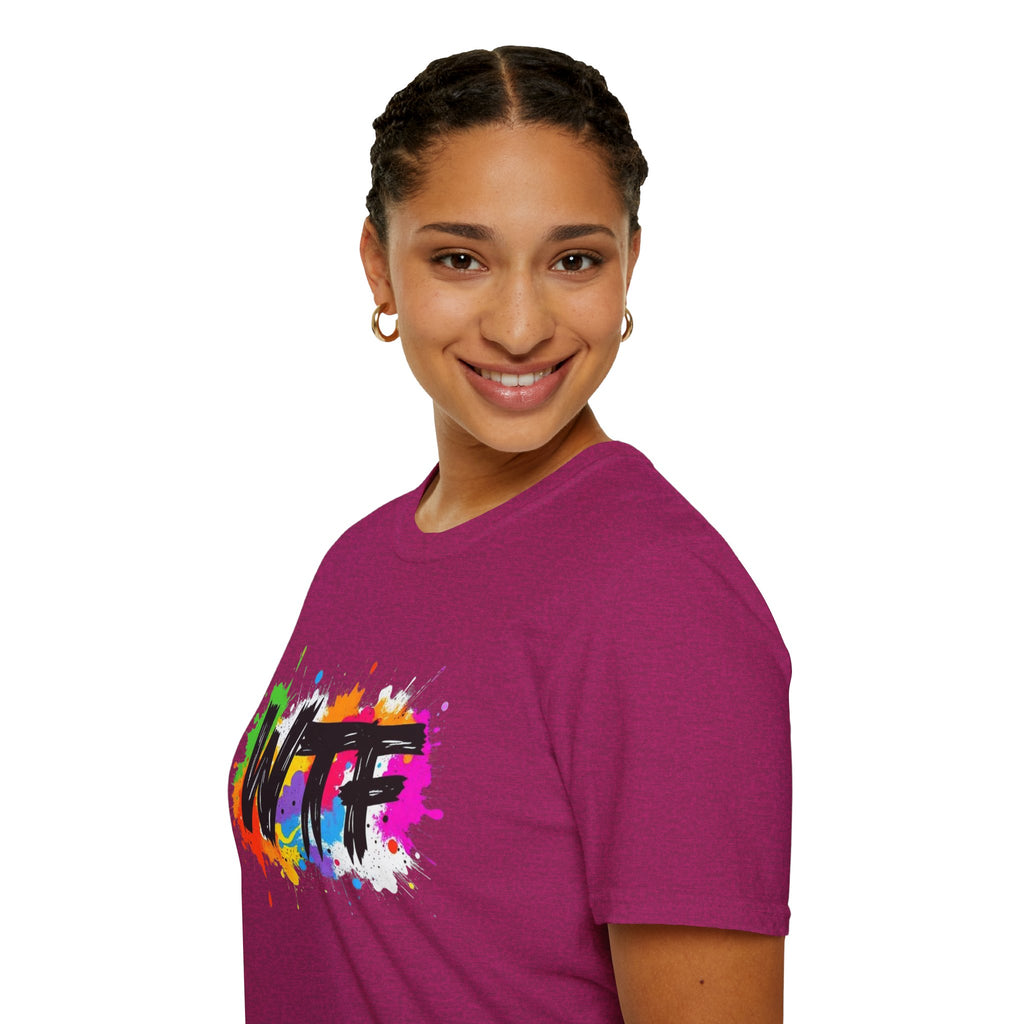 Bold Rainbow WTF Color Splash T-Shirt