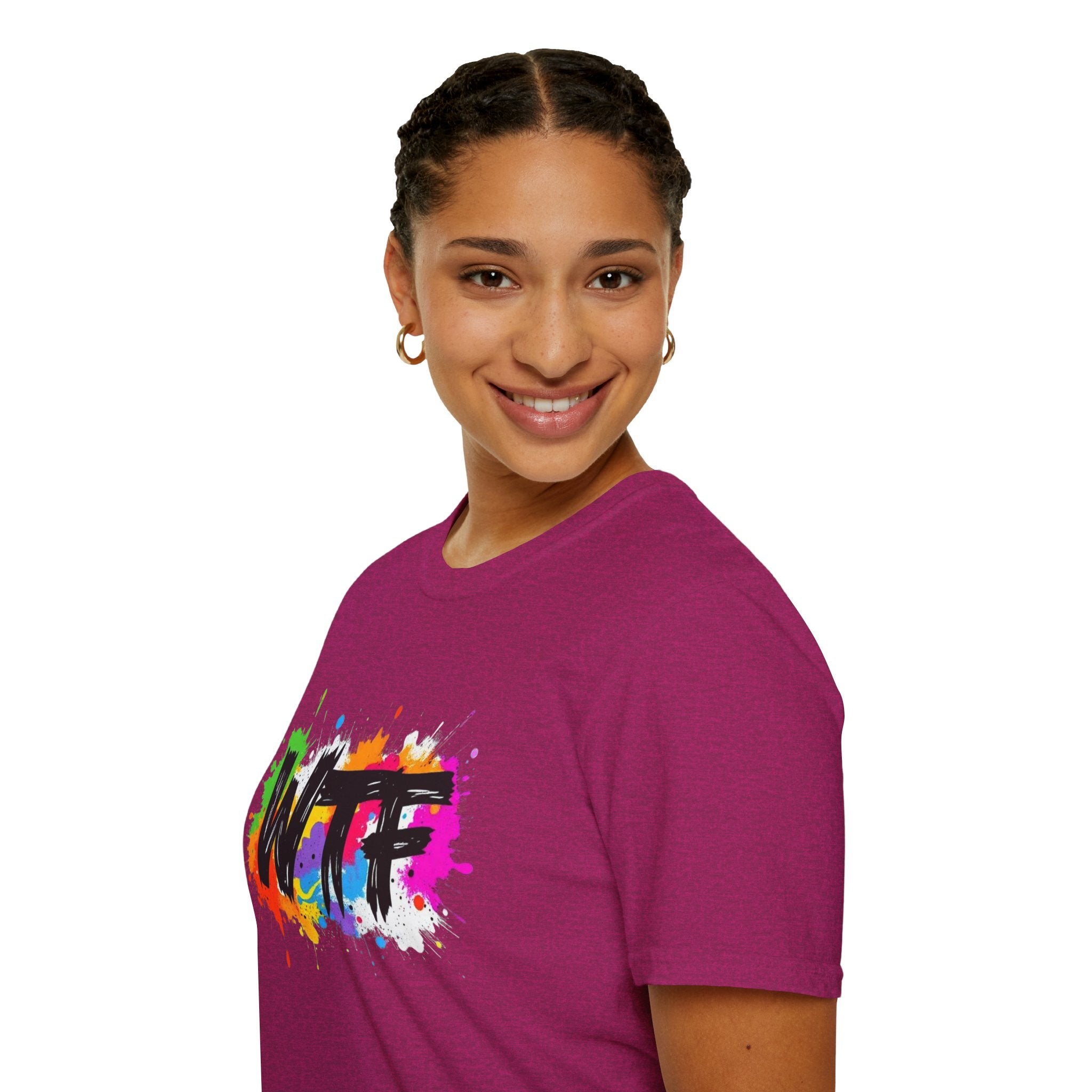 Bold Rainbow WTF Color Splash T-Shirt