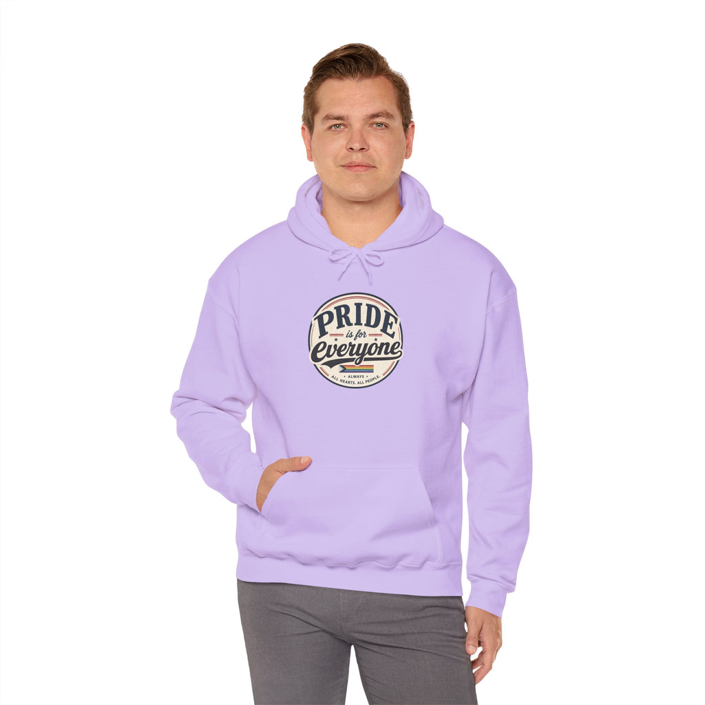 Pride Is For Everyone Pullover Hoodie — Vintage Graphic Inclusivity Sweatshirt