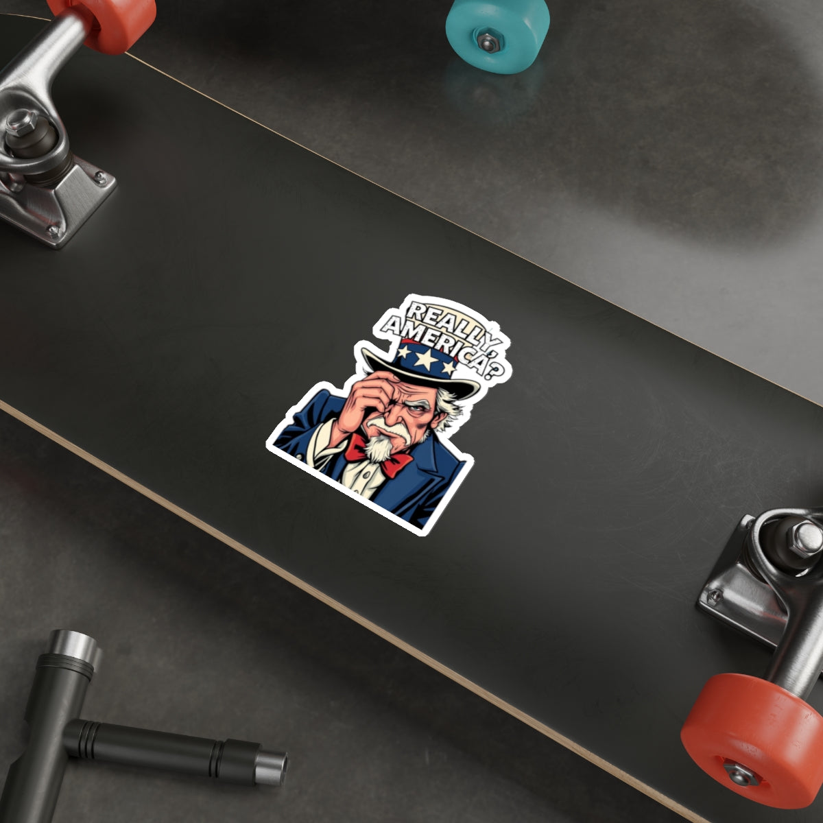 Die-Cut Stickers - Embarrassed Uncle Sam - EqualiTees.Me