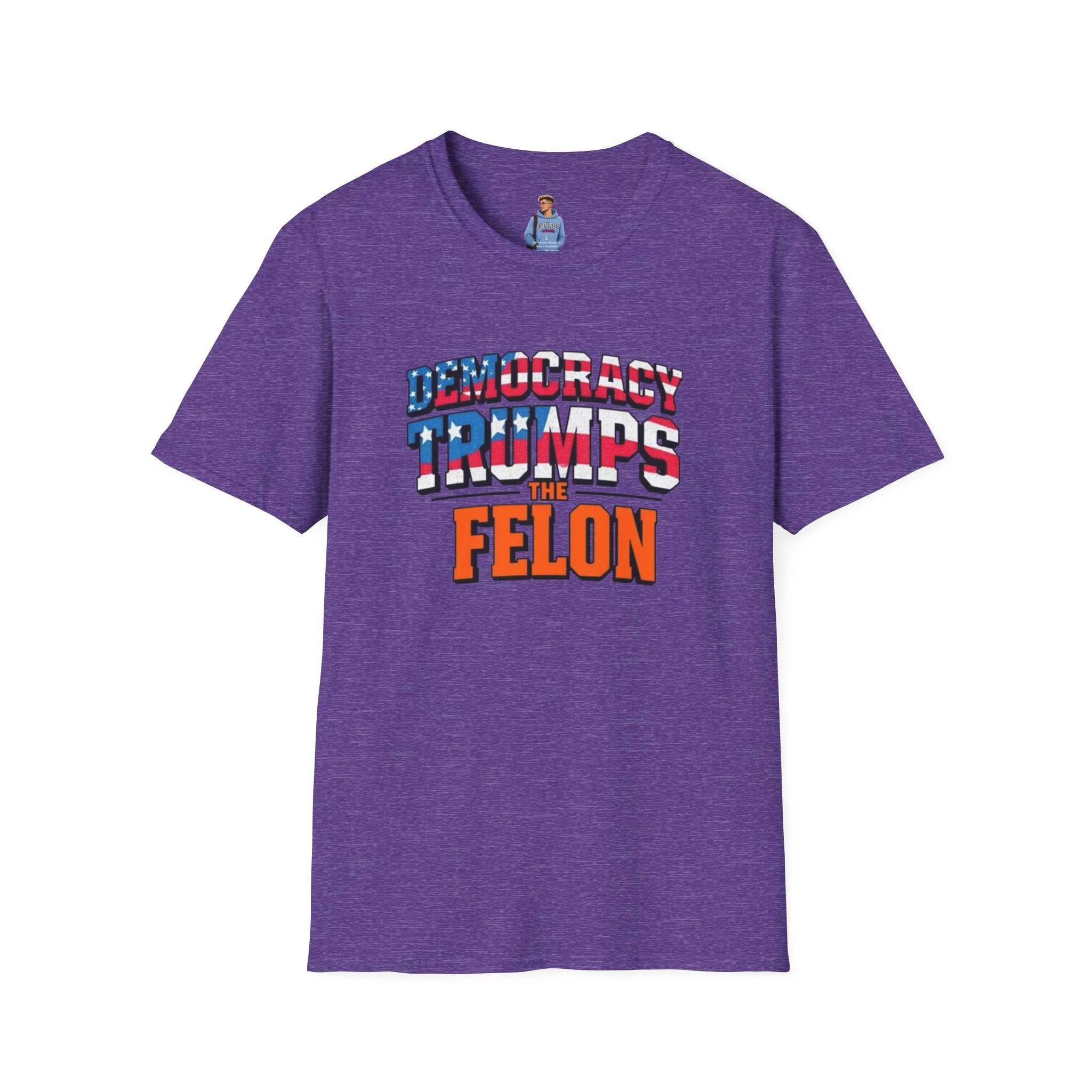 Democracy Trumps the Felon Graphic Tee