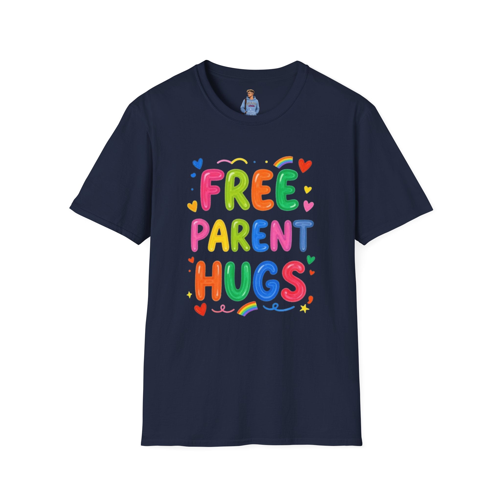 Free Parent Hugs Affirming T-Shirt