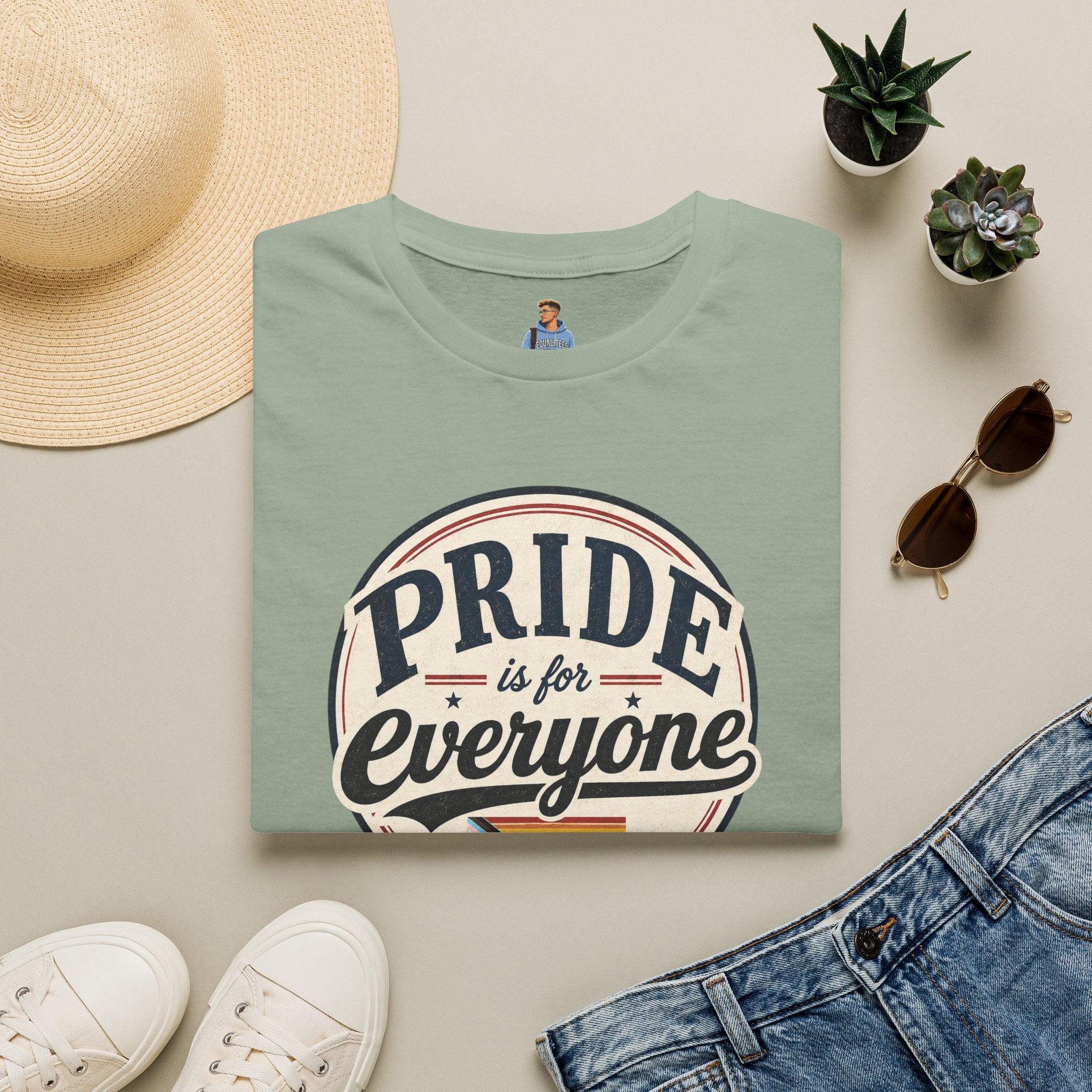 Pride Is for Everyone T-Shirt — Inclusive Retro Pride Tee