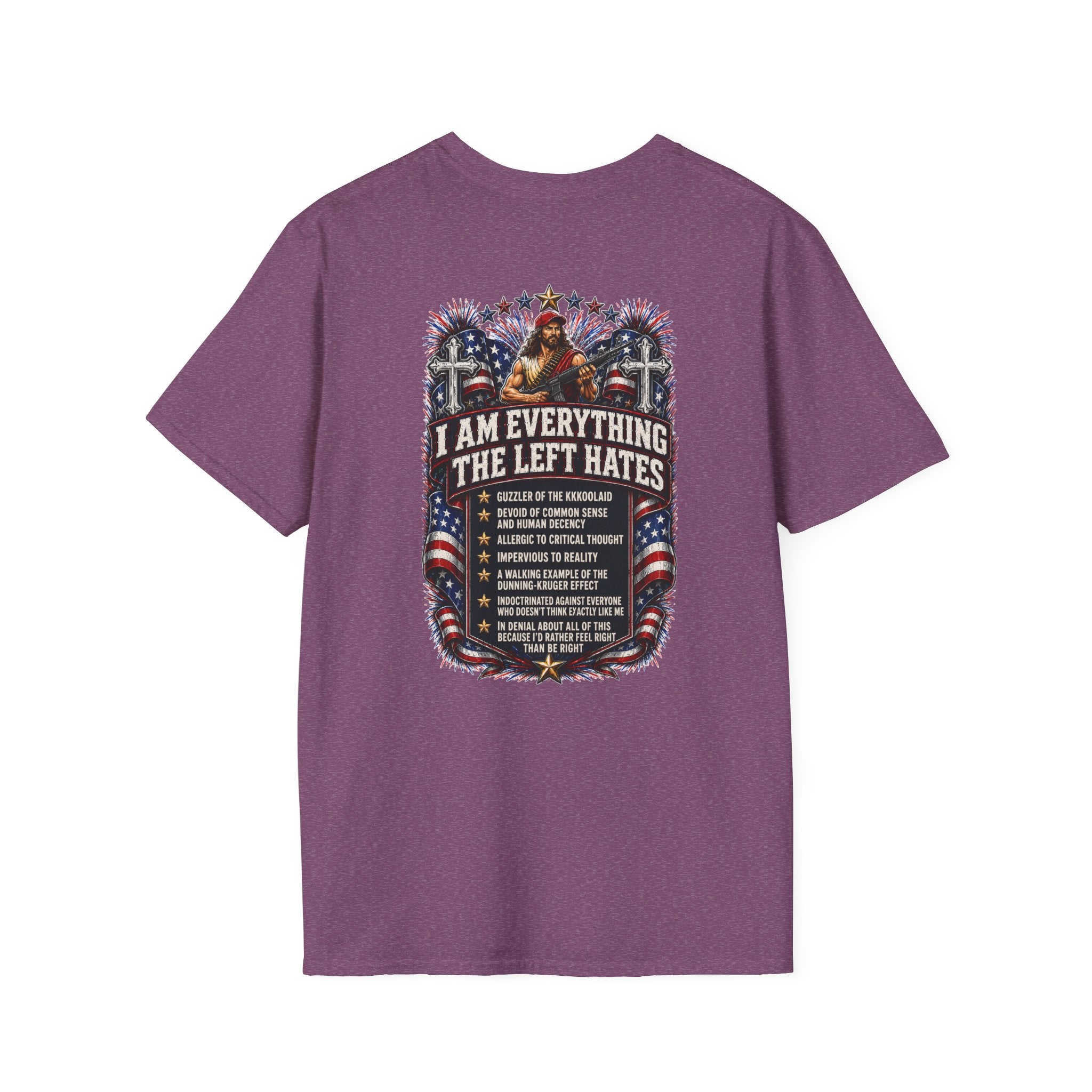 Star Spangled Awesome Graphic Tee ("Proud to Be Delusional Bootlicking Nazi Trash")