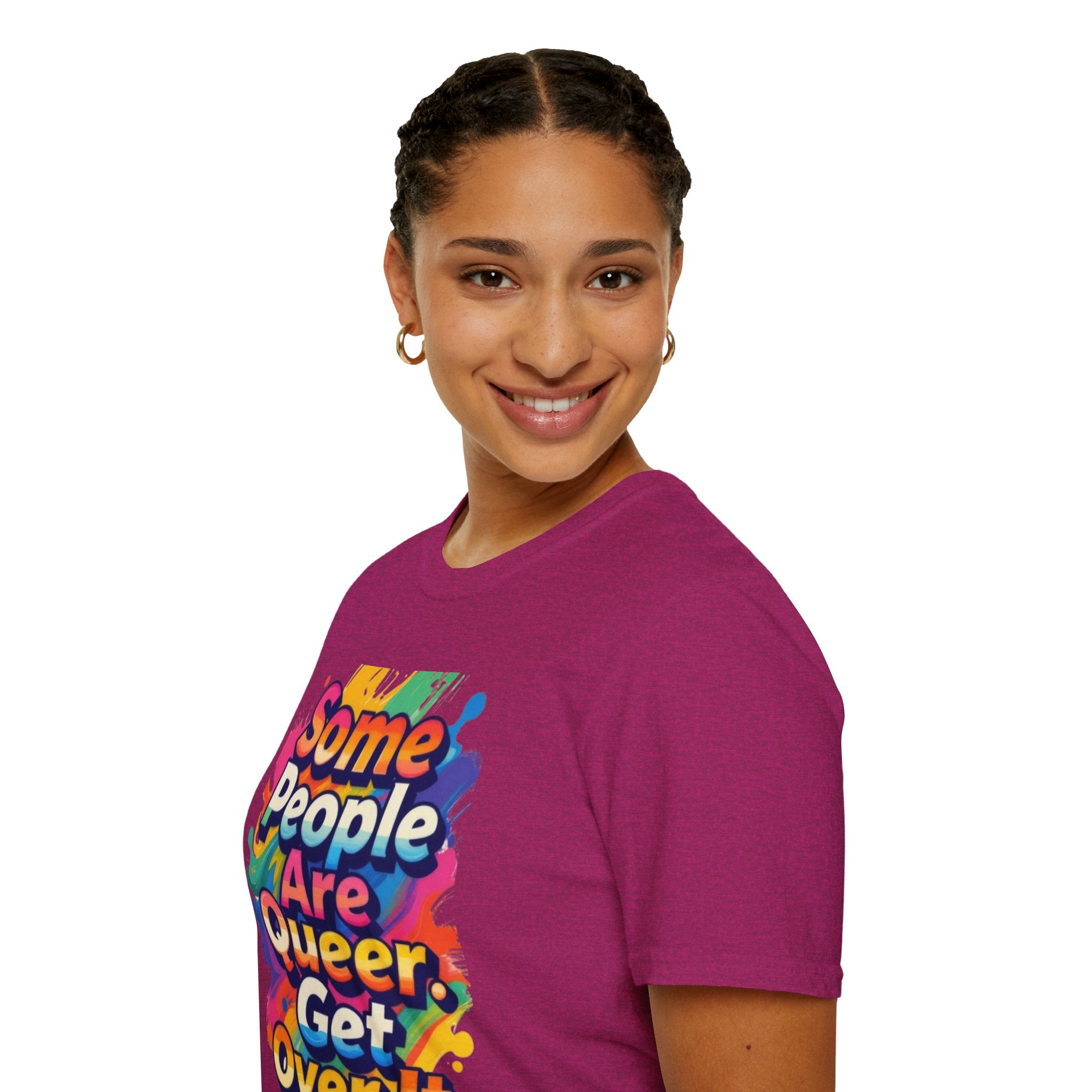 Some People Are Queer T-Shirt Rainbow Graphic