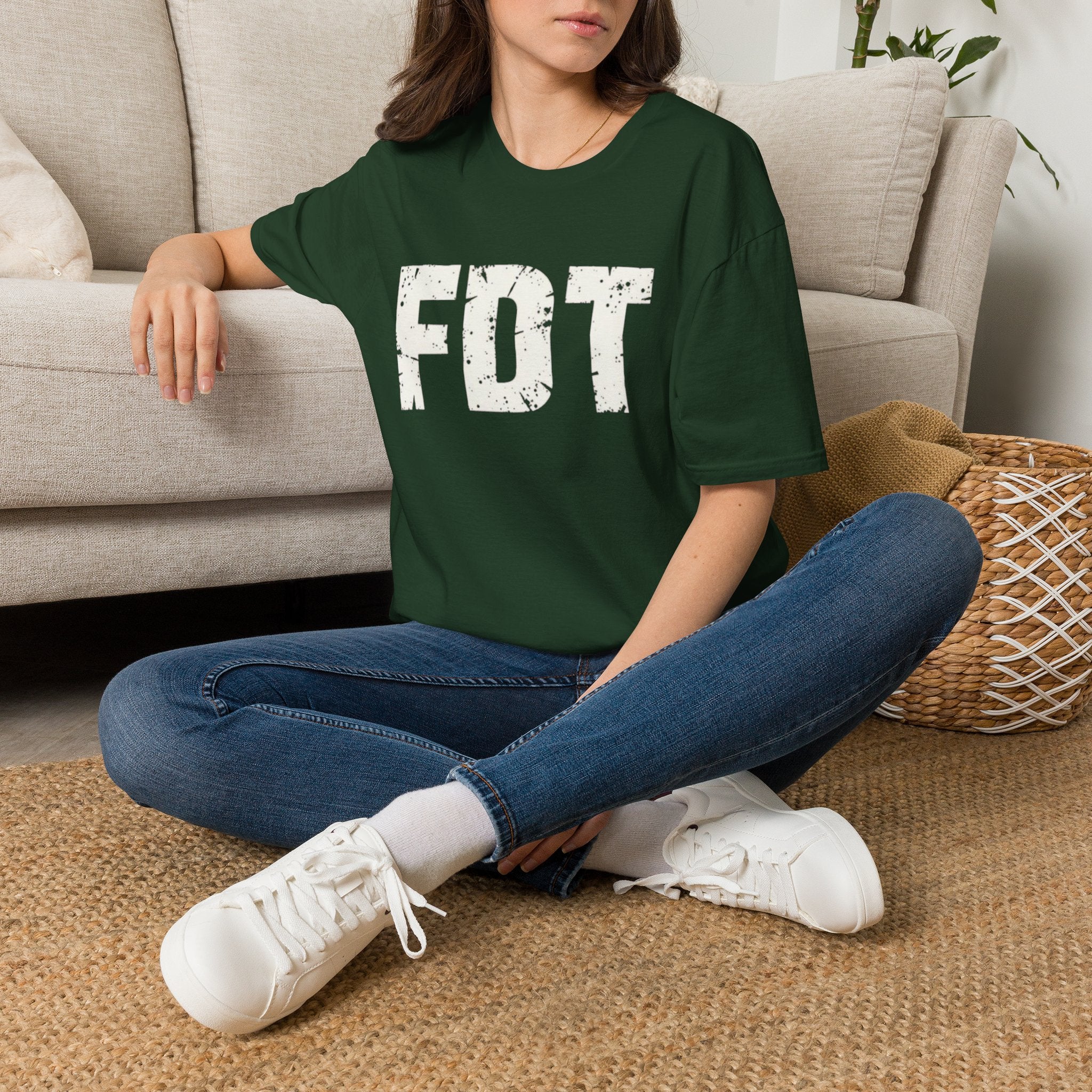 FDT Political Protest Distressed Graphic T-Shirt