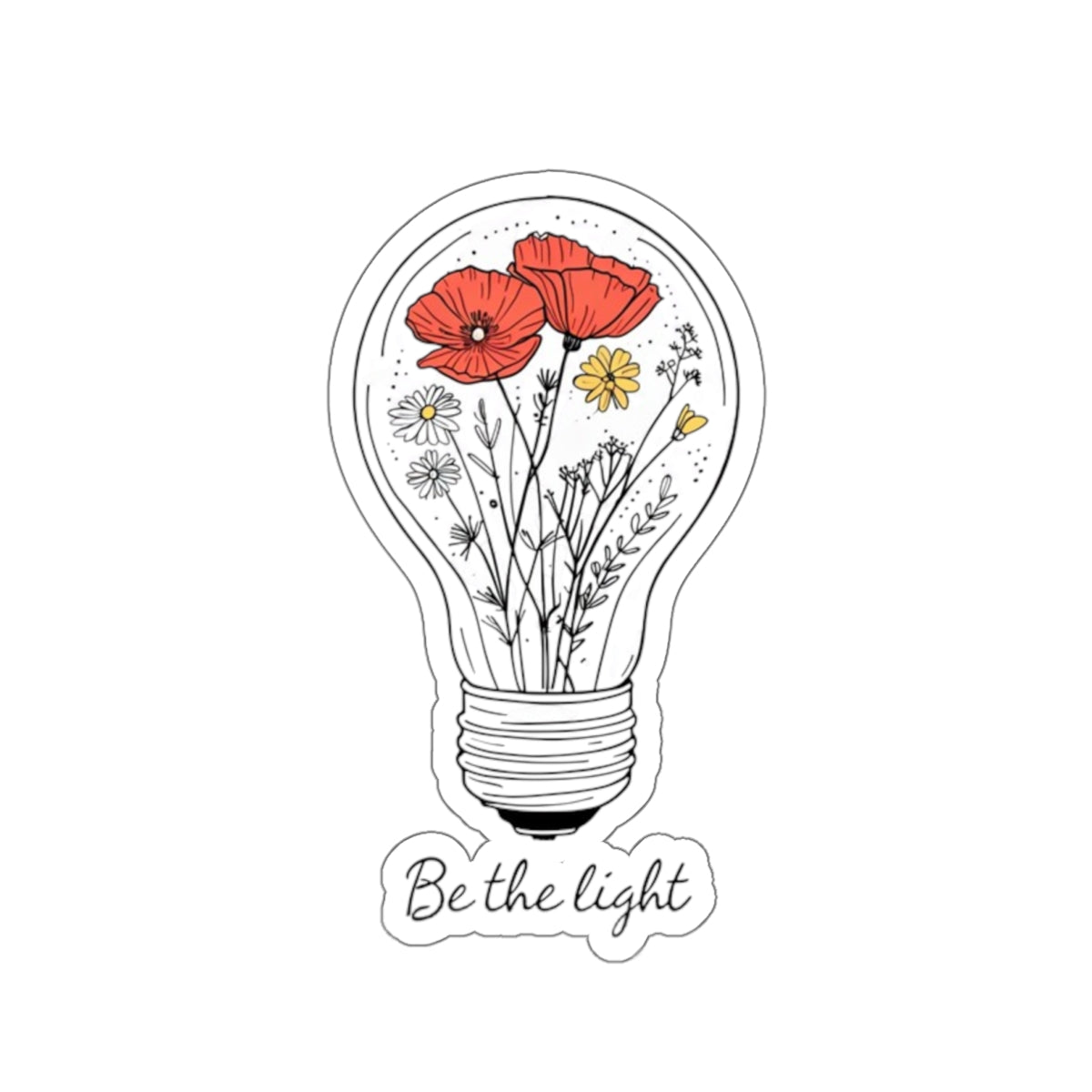Die-Cut Stickers - Be The Light - EqualiTees.Me