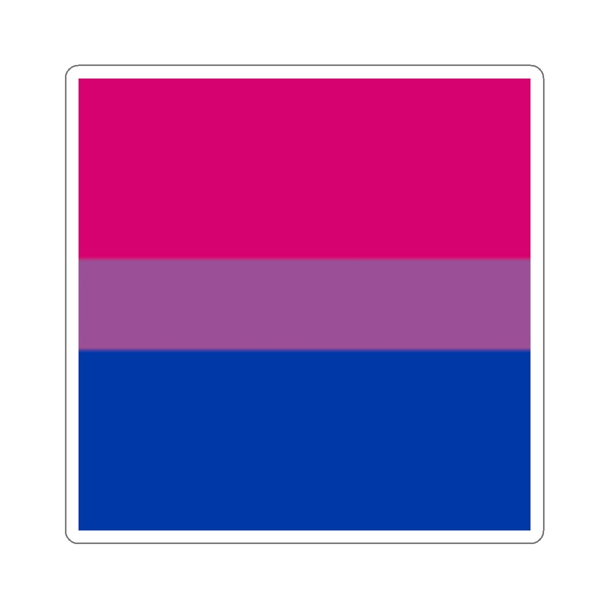 Die-Cut Stickers - Bisexual Pride Flag - EqualiTees.Me