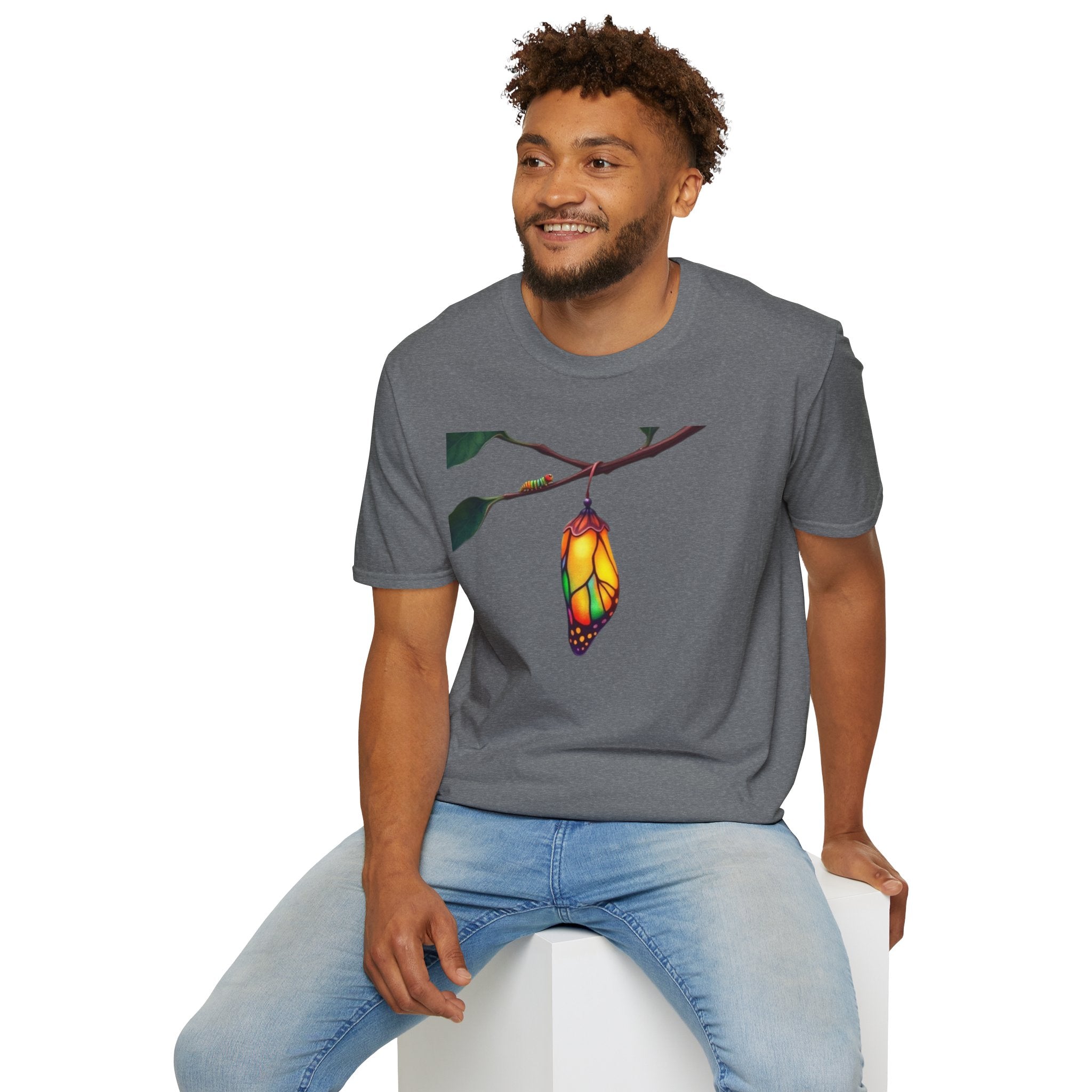 Rainbow Butterfly Cocoon Pride T-Shirt
