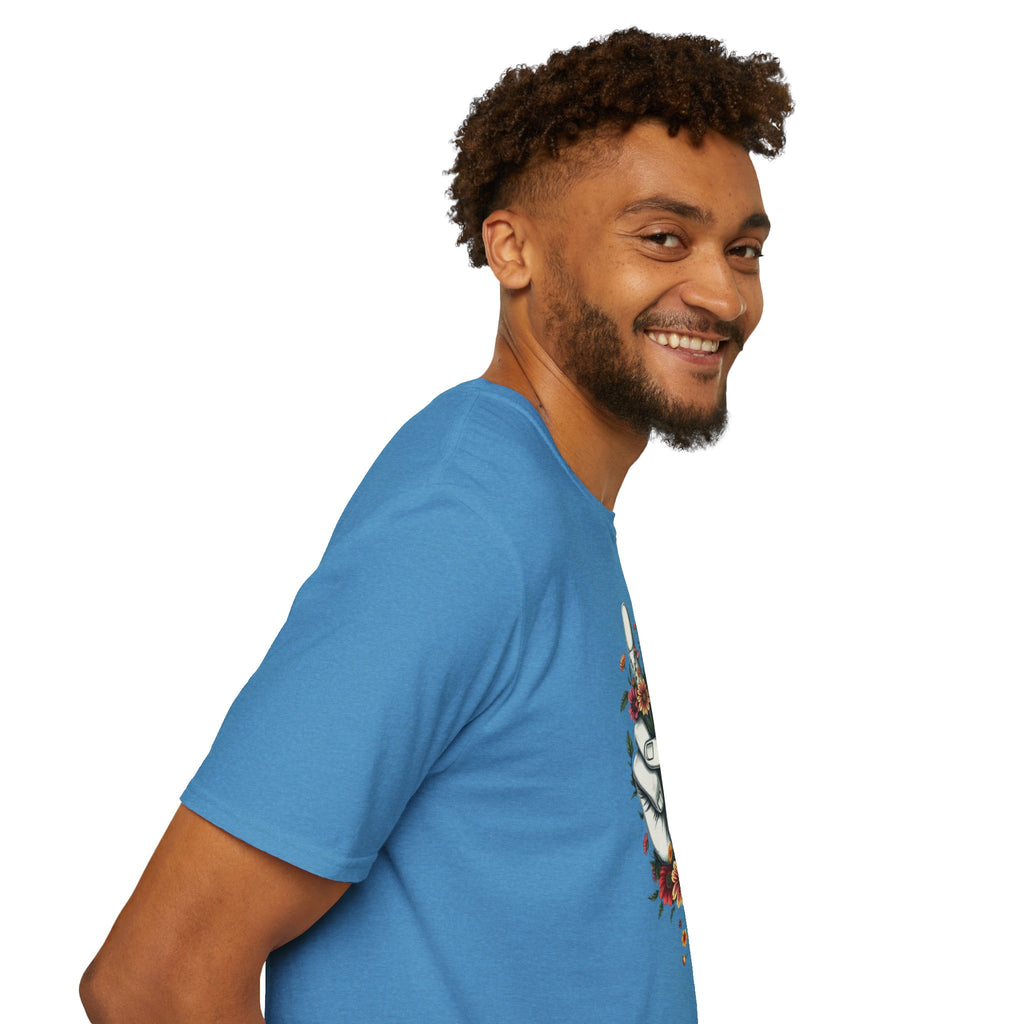 Camiseta unisex de estilo suave Grow Peace: inspiración boho, perfecta para festivales y uso diario