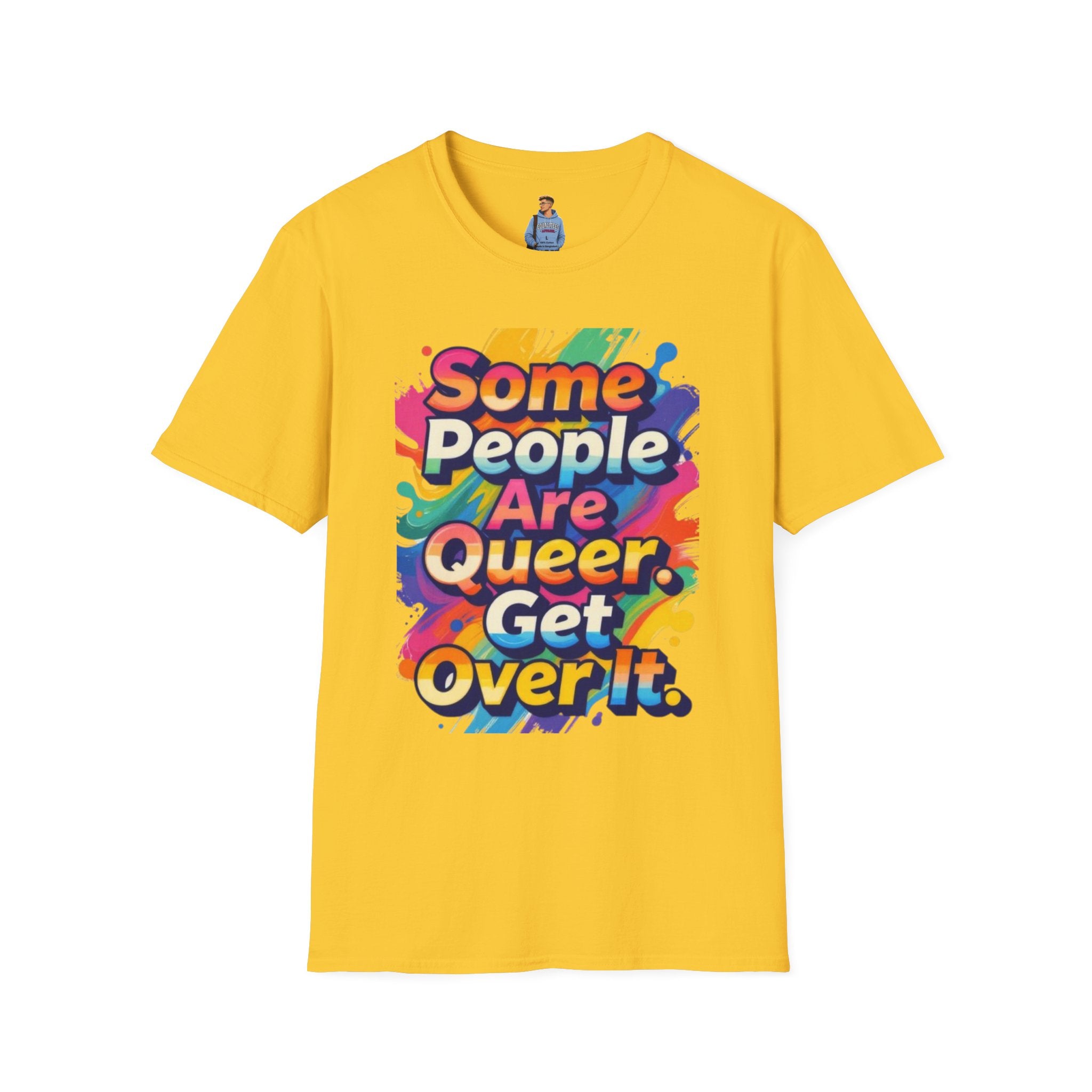 Some People Are Queer T-Shirt Rainbow Graphic