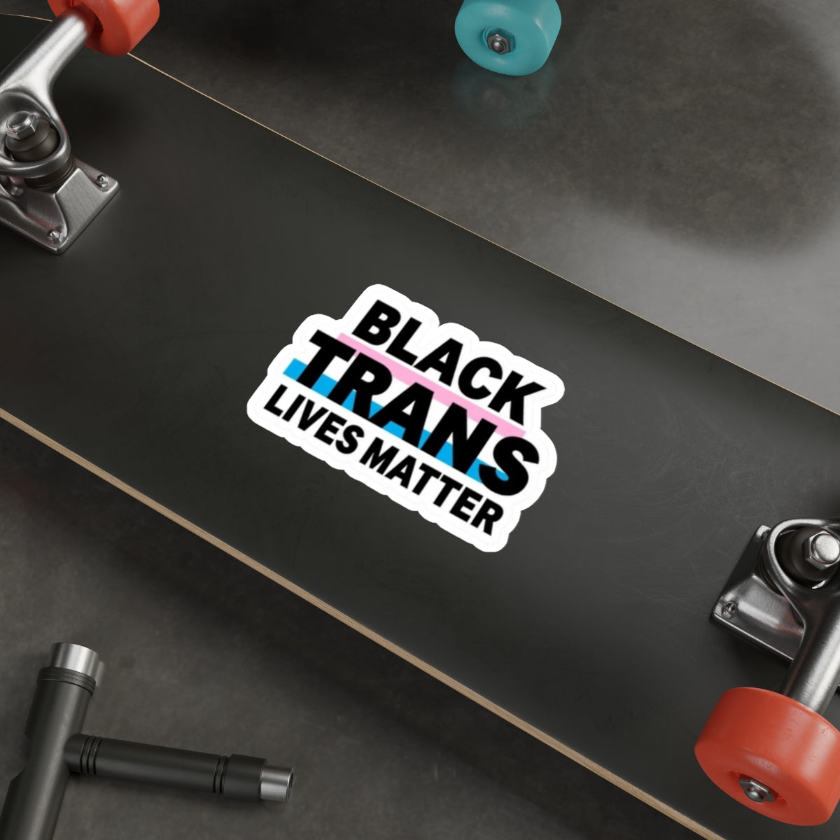 BLACK TRANS LIVES MATTER Sticker - EqualiTees.Me