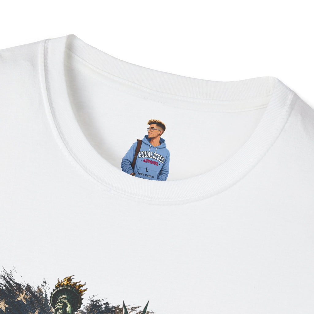 Patriots Don’t Stand For This T-Shirt — Statue of Liberty & Distressed Flag Graphic