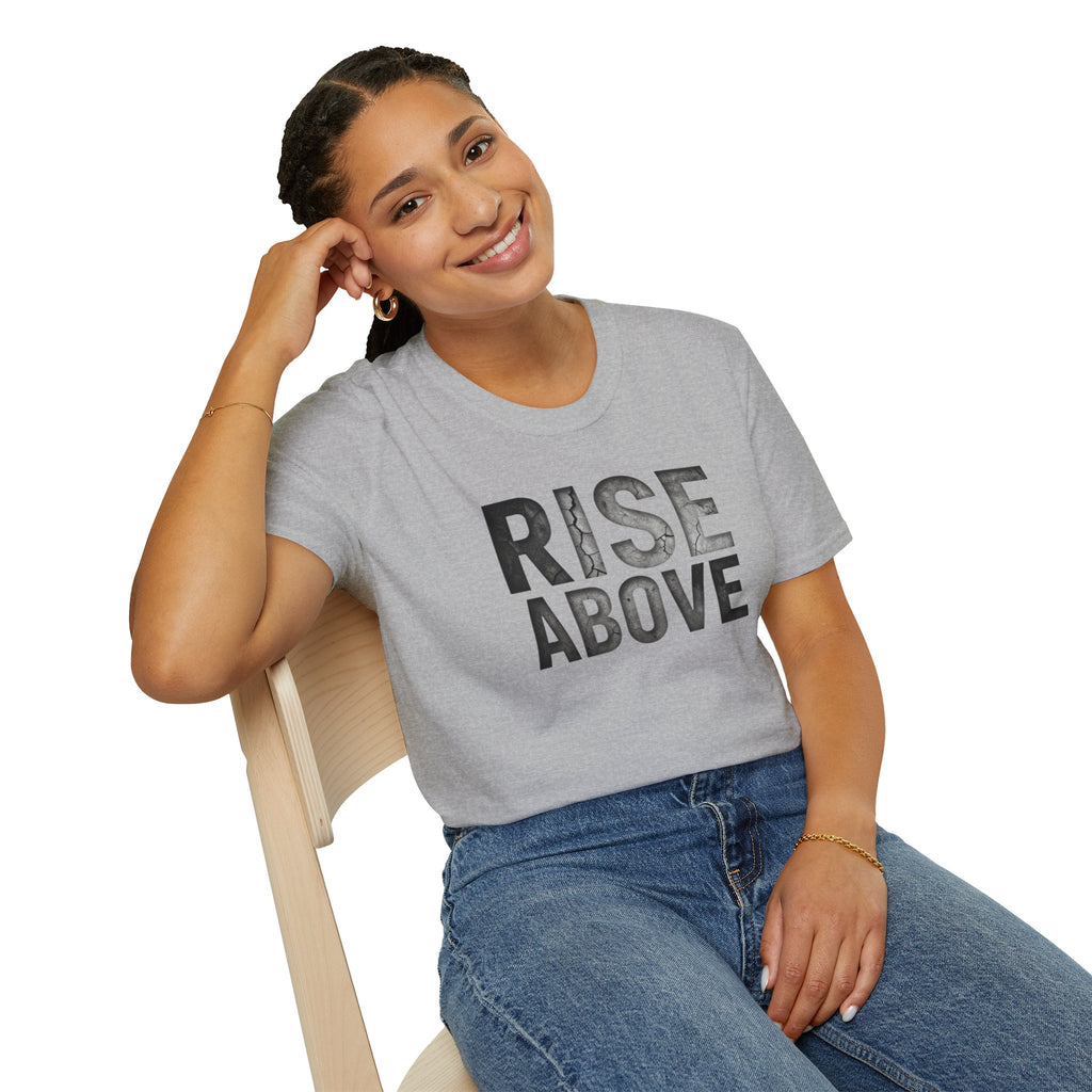 Rise Above Motivational Graphic T-Shirt