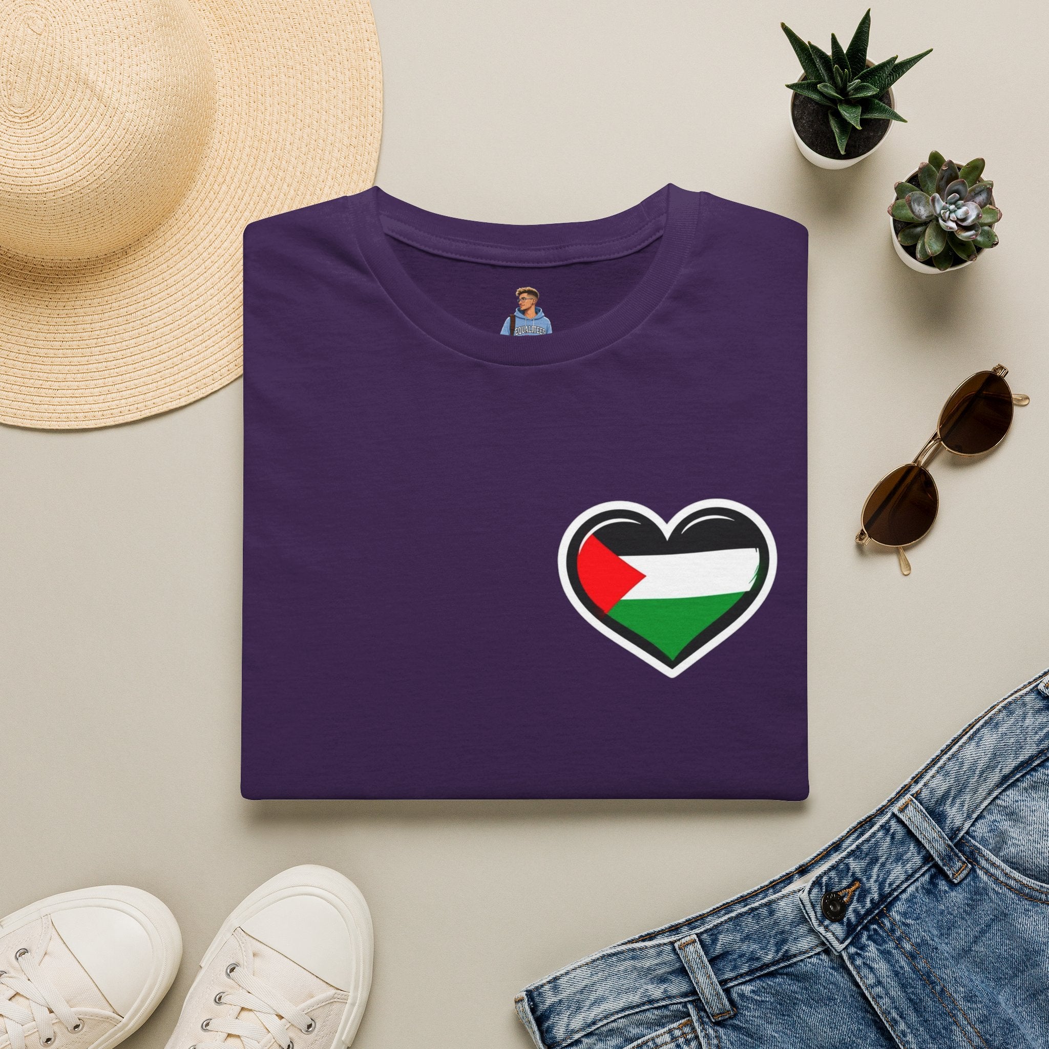 Camiseta unisex de estilo suave: "Apoya a Gaza y todos somos Palestina".