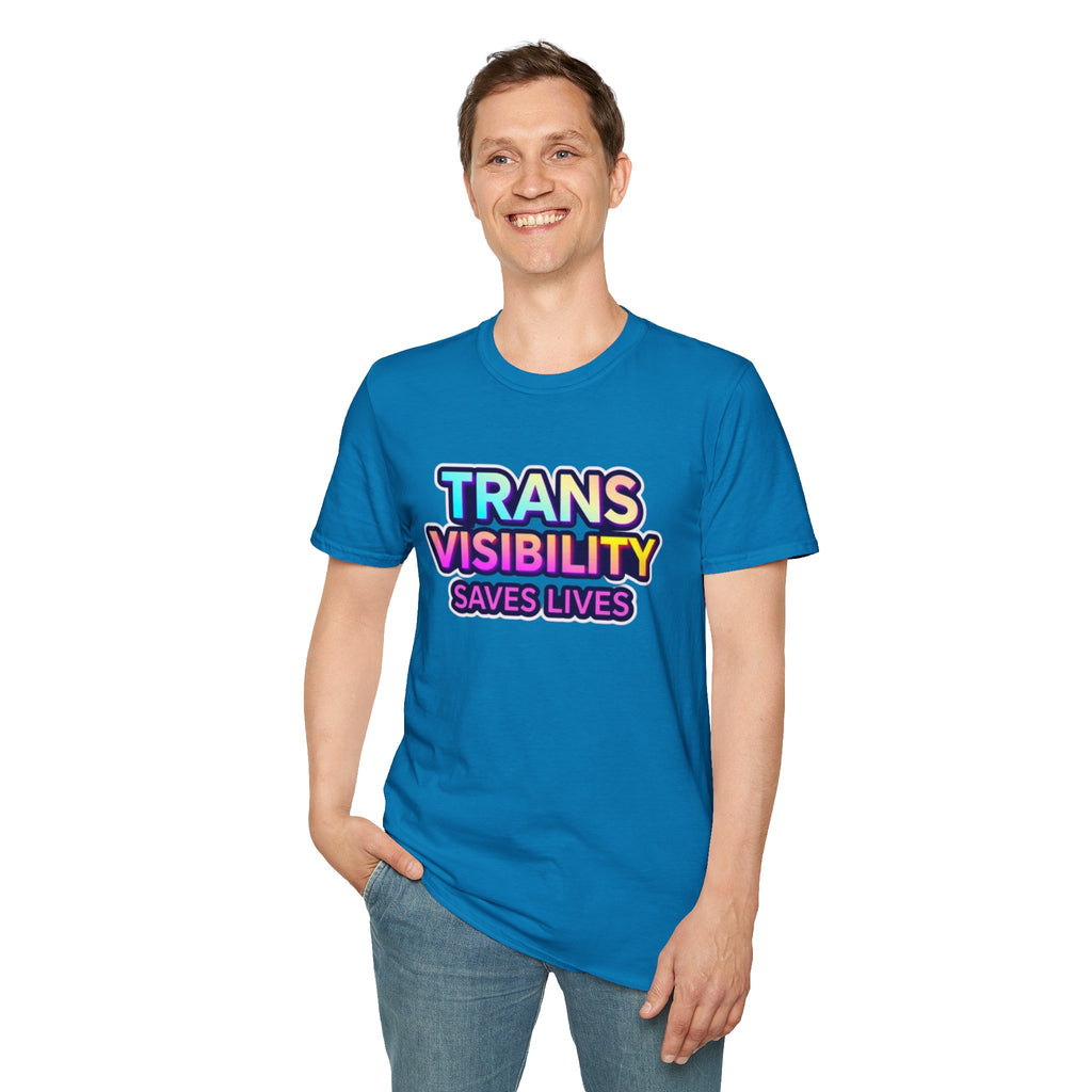 Trans Visibility Saves Lives Statement T-shirt