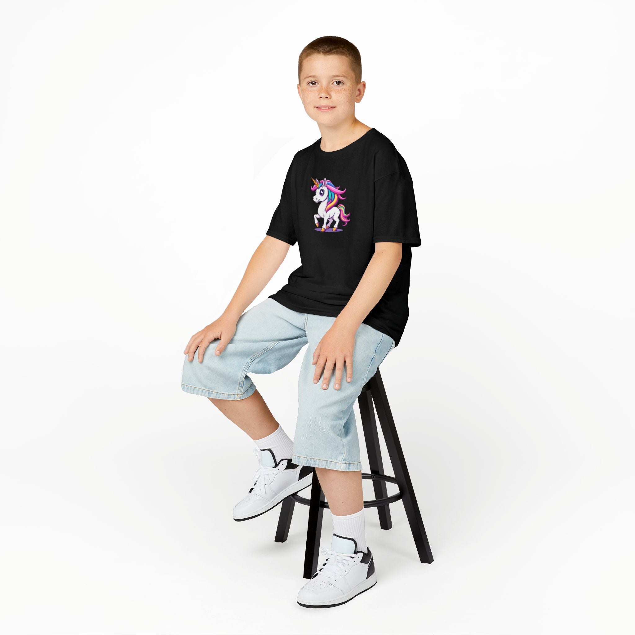 Camiseta de algodón pesado para niños Unicorn Kids