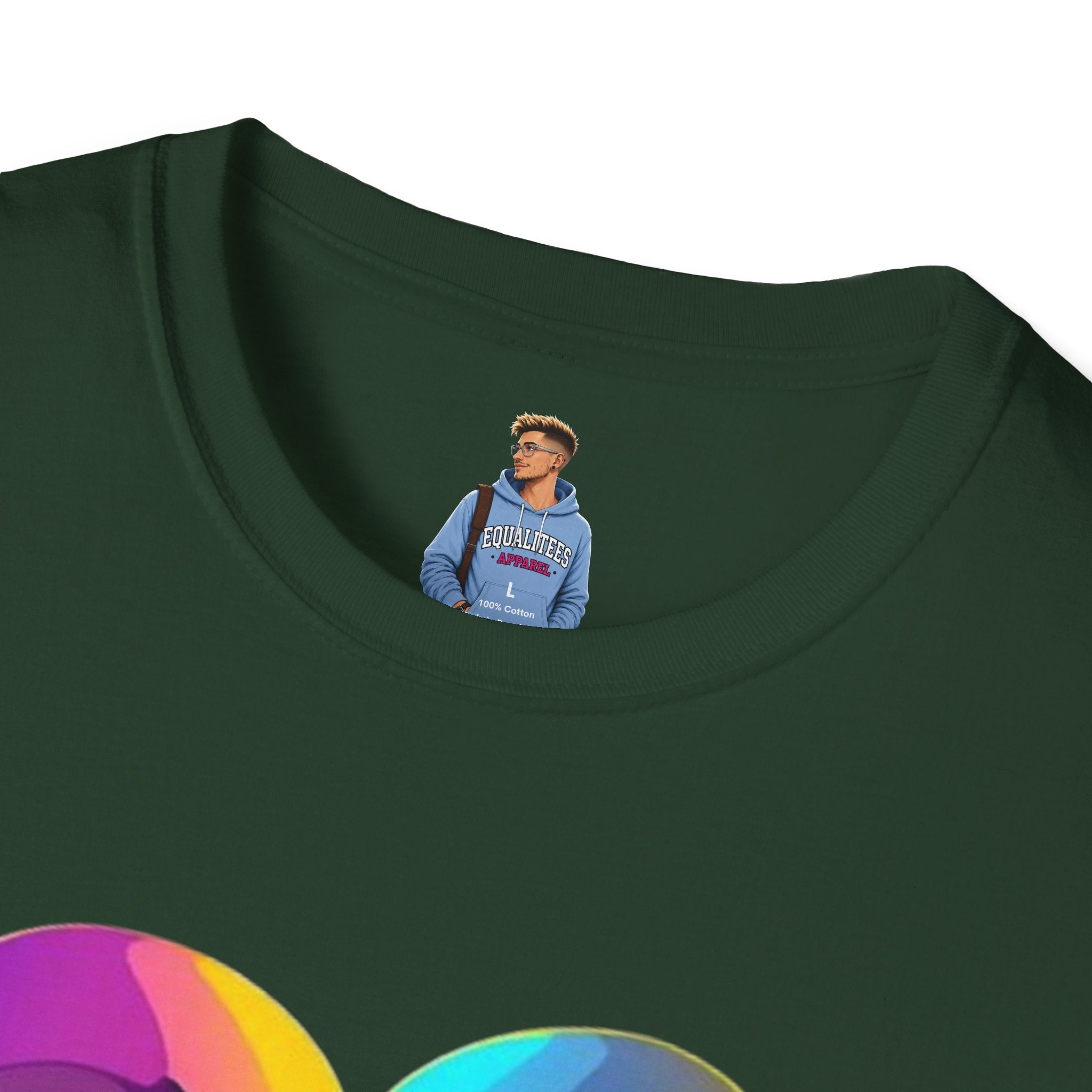 Rainbow Skeleton Love is Deeper Than Skin T-Shirt | Unisex Casual Tee