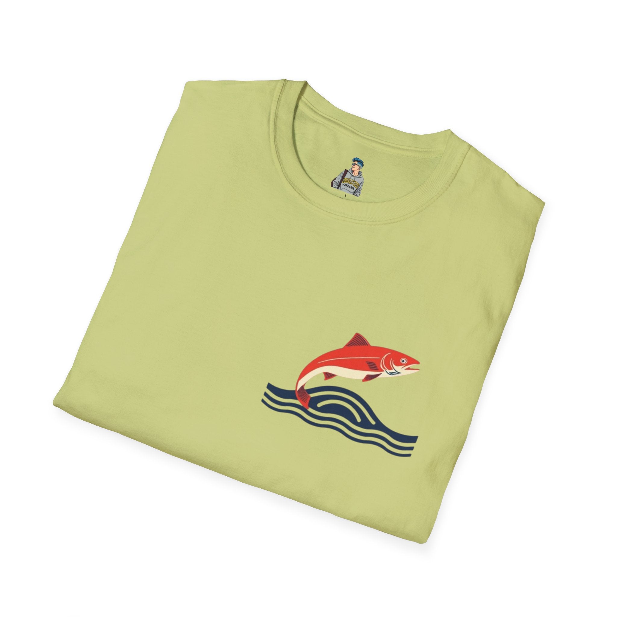 Jumping Salmon Native Pride Softstyle Unisex T-shirt