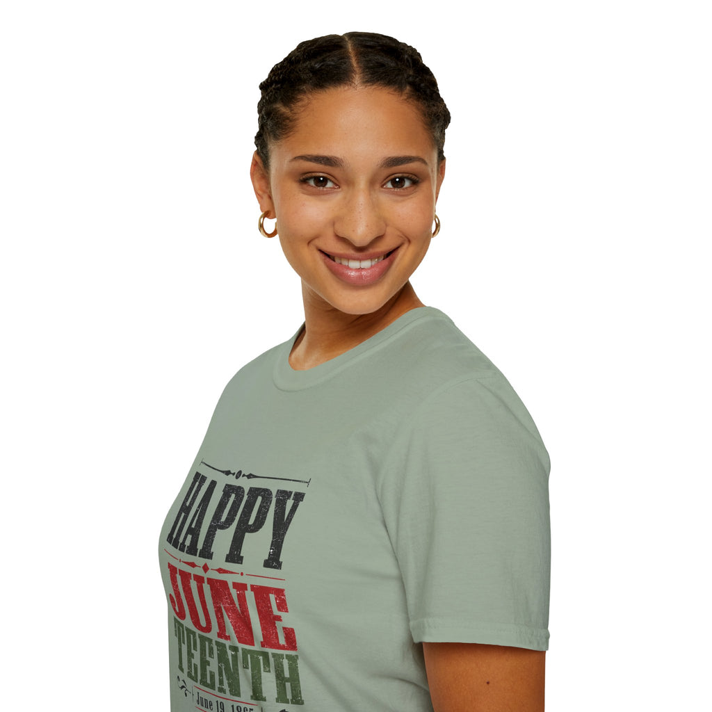 Juneteenth T-Shirt — "Happy Juneteenth" Celebration Tee