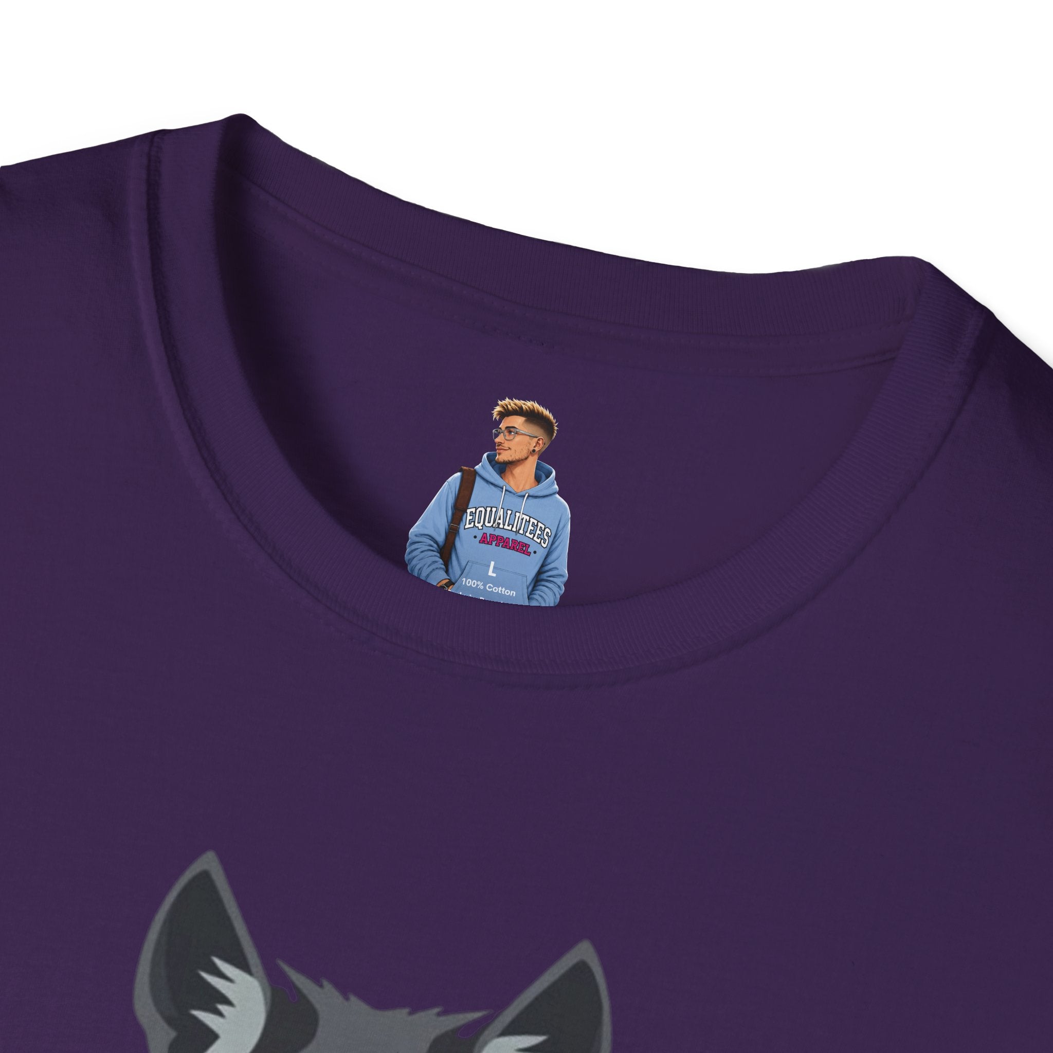 Mystical Wolf Design Unisex Softstyle T-shirt