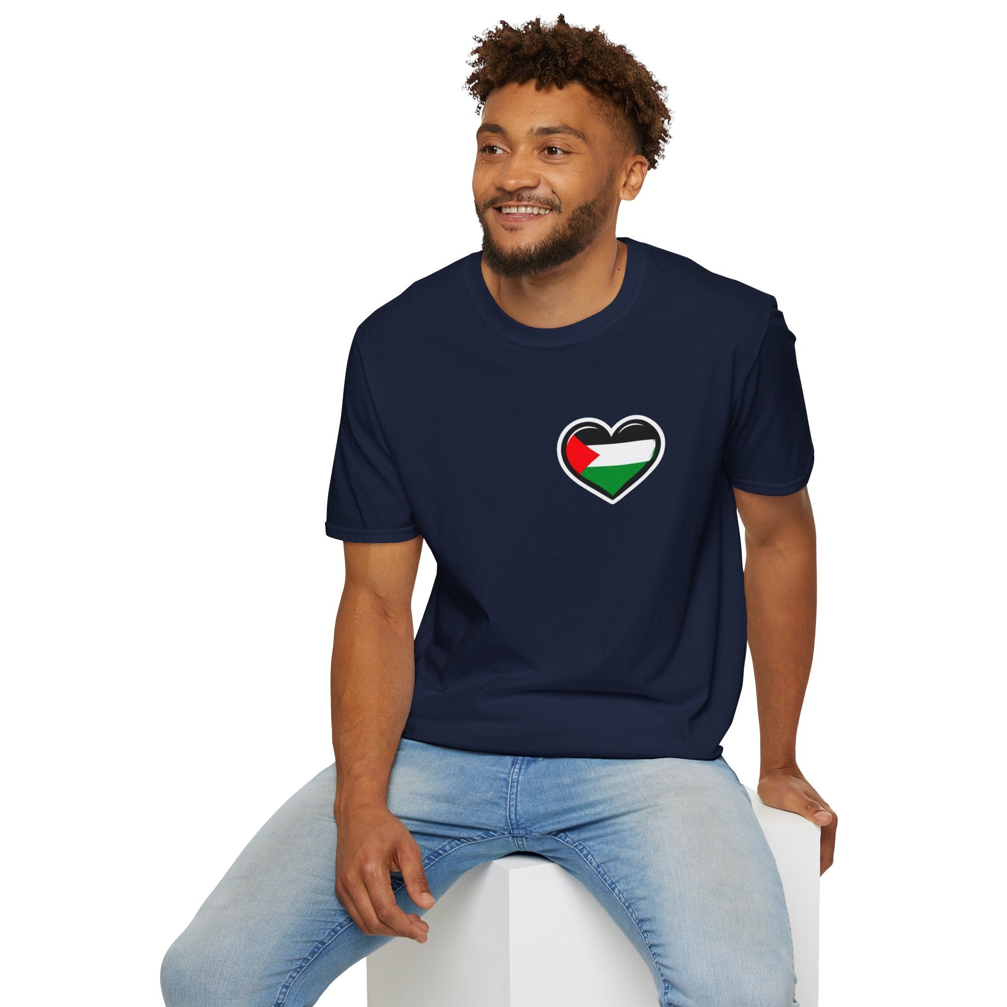 Camiseta unisex de estilo suave: "Apoya a Gaza y todos somos Palestina".