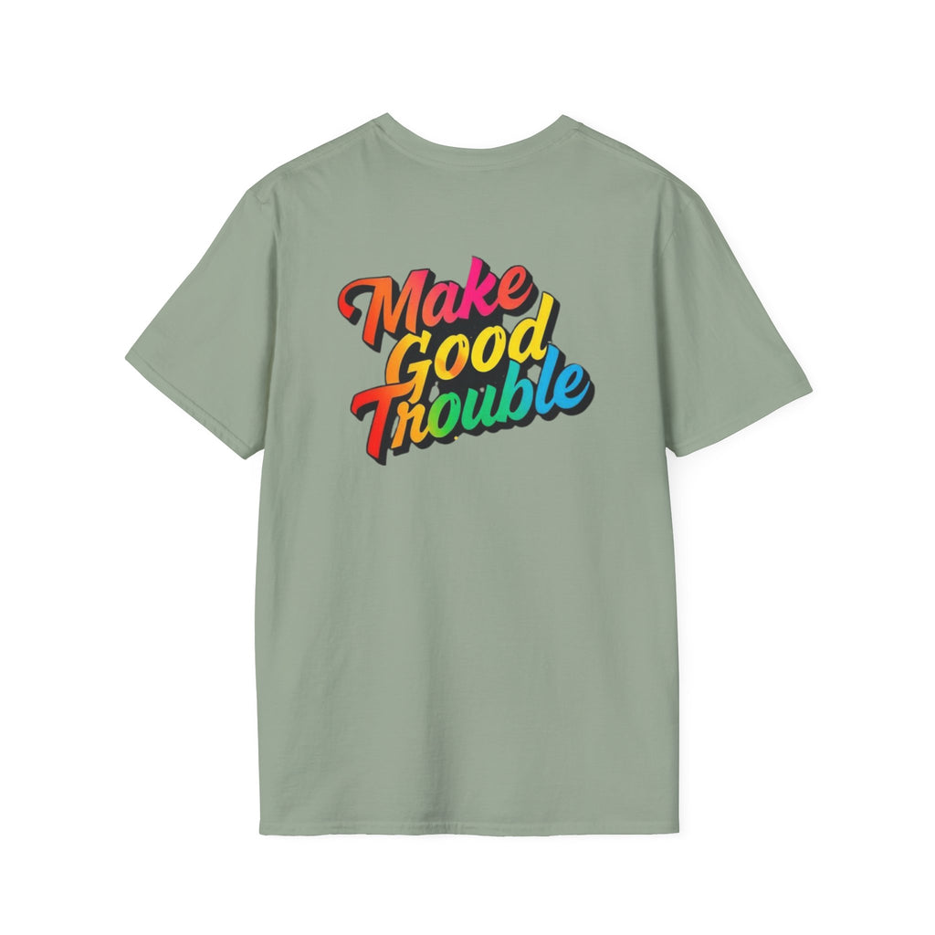 Make Good Trouble' Rainbow T-Shirt