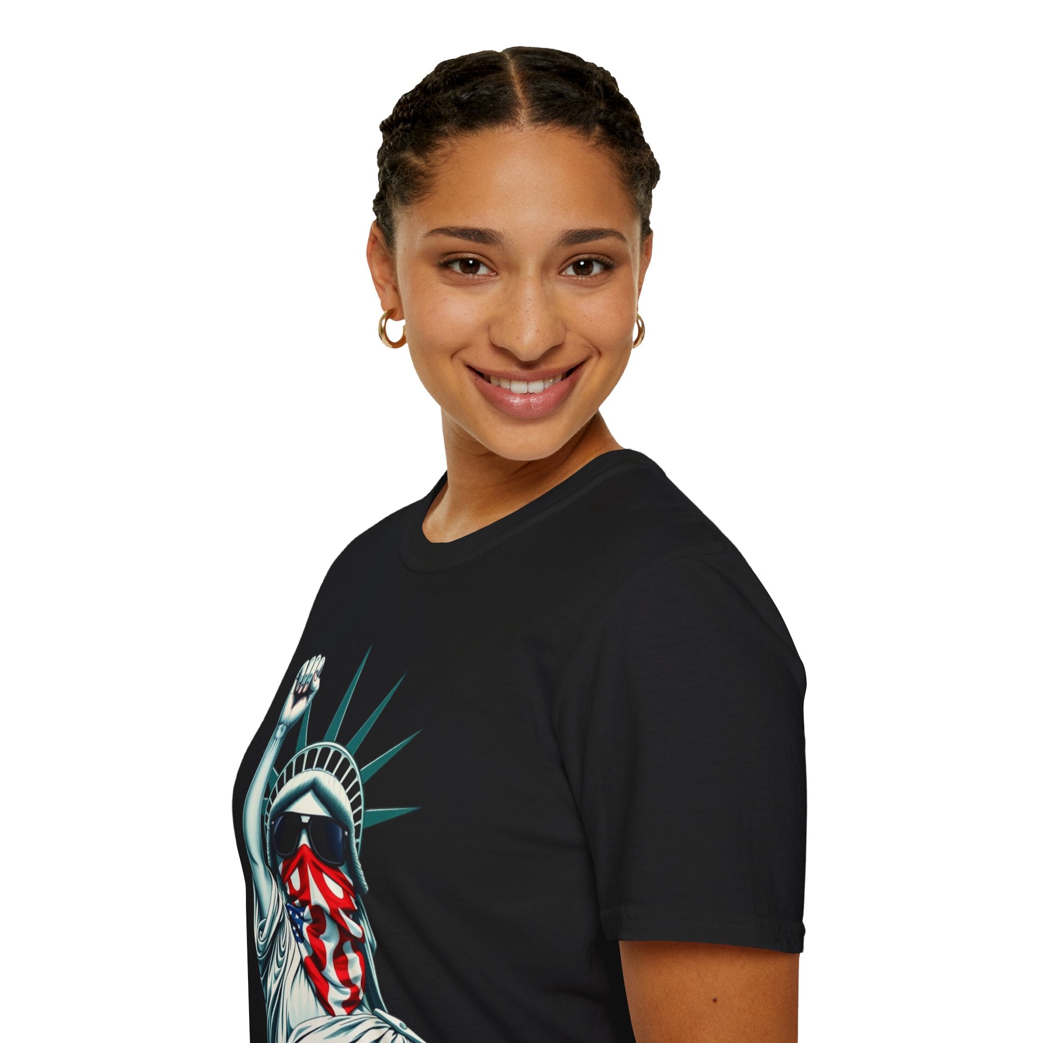 Resist - Patriotic Statue of Liberty T-Shirt - Unisex Softstyle Tee