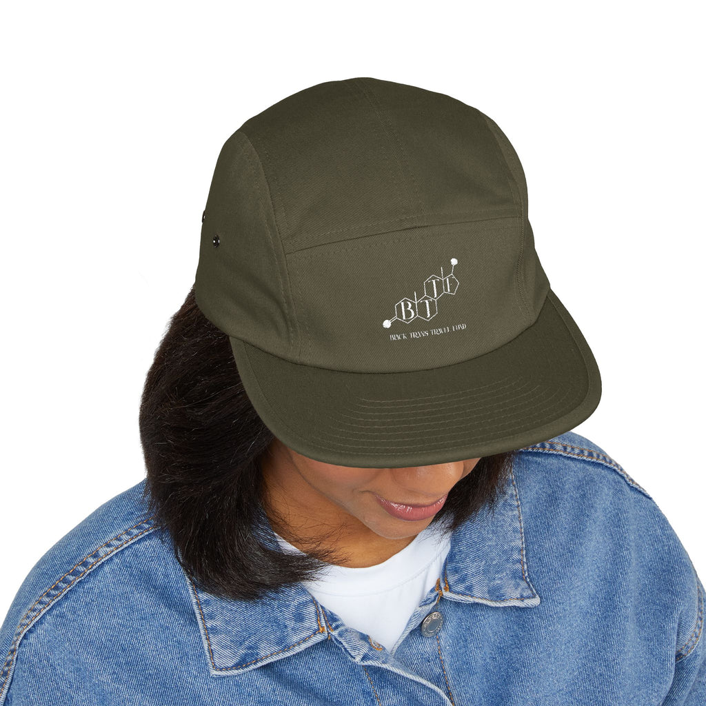 BTTF - Black Trans Travel Fund Embroidered Five-Panel Flat Rim Cap