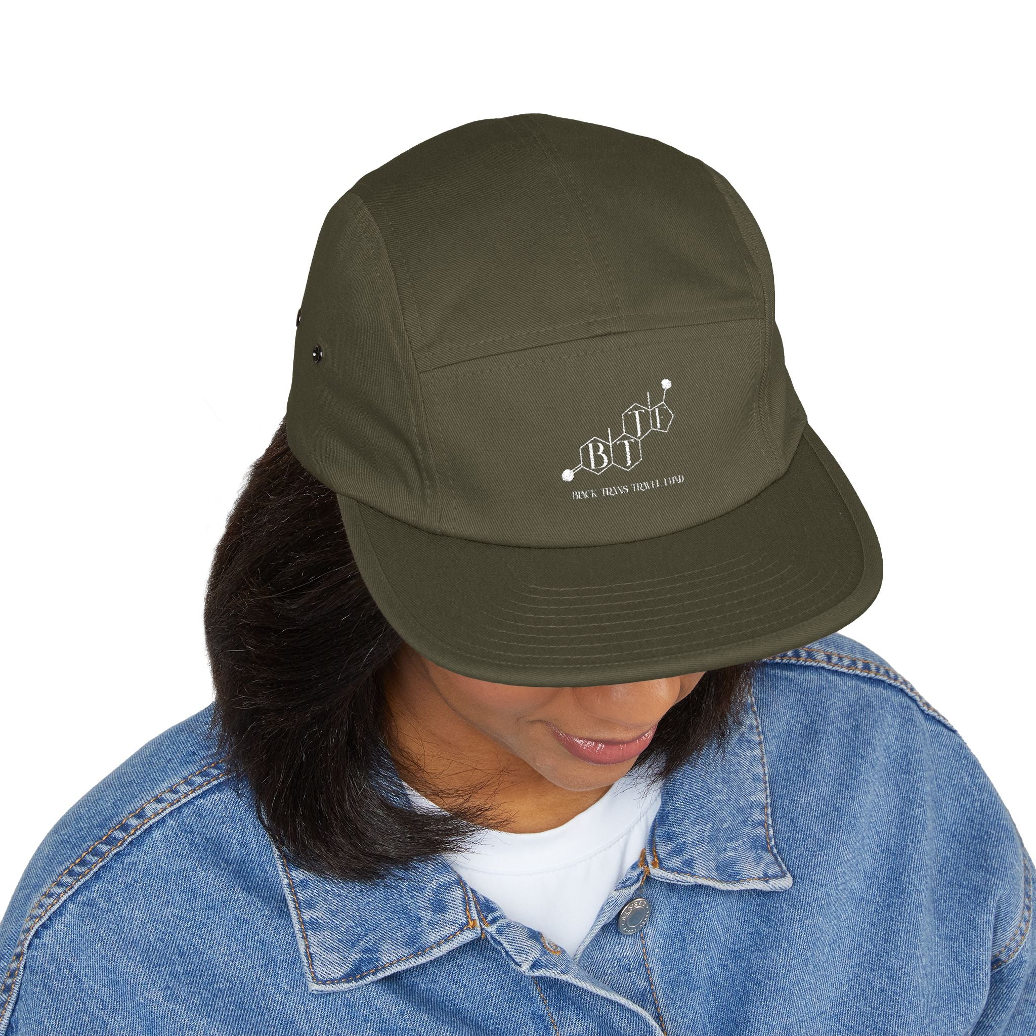 BTTF - Black Trans Travel Fund Embroidered Five-Panel Flat Rim Cap