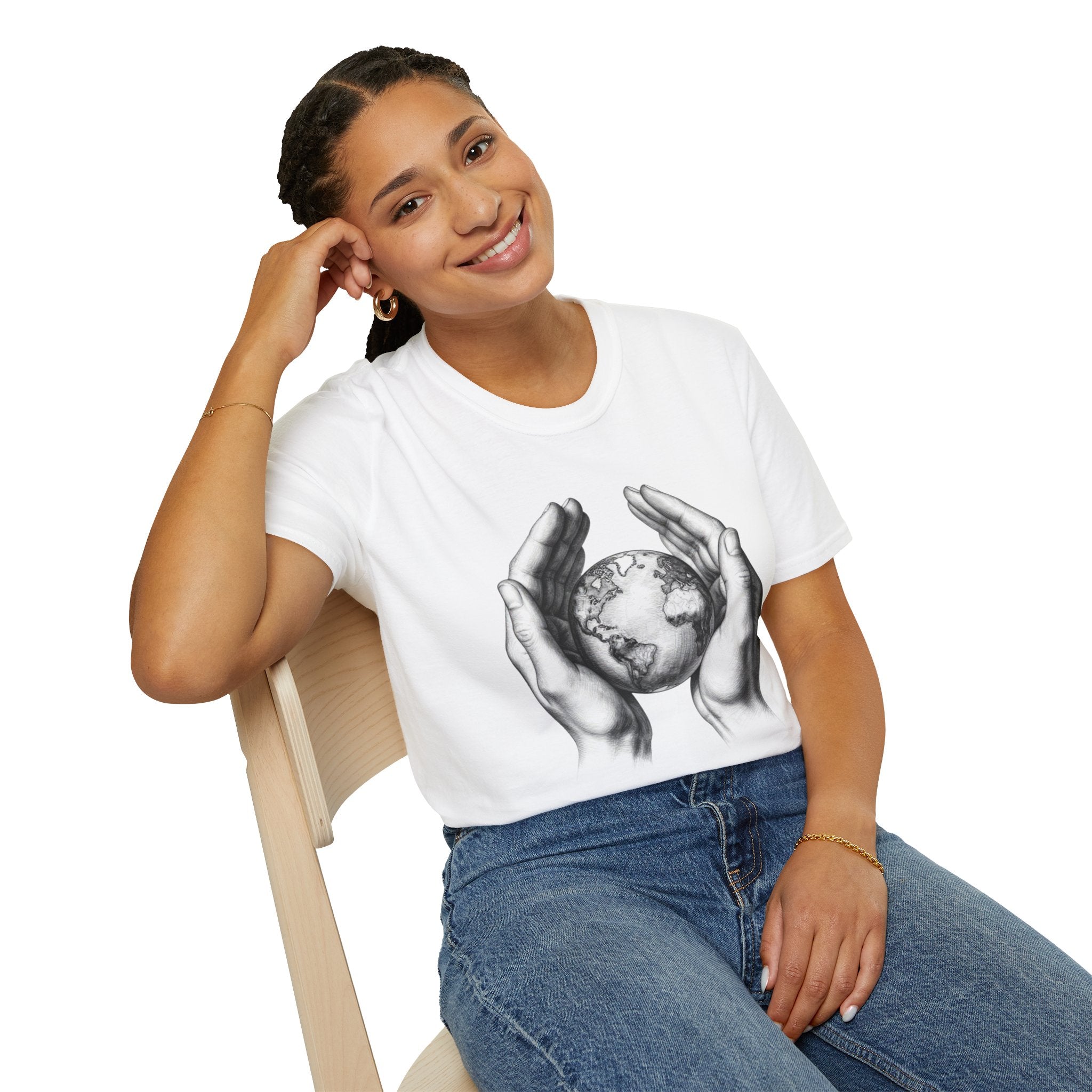 Earth in Your Hands T-Shirt — Protect the Planet Graphic Tee