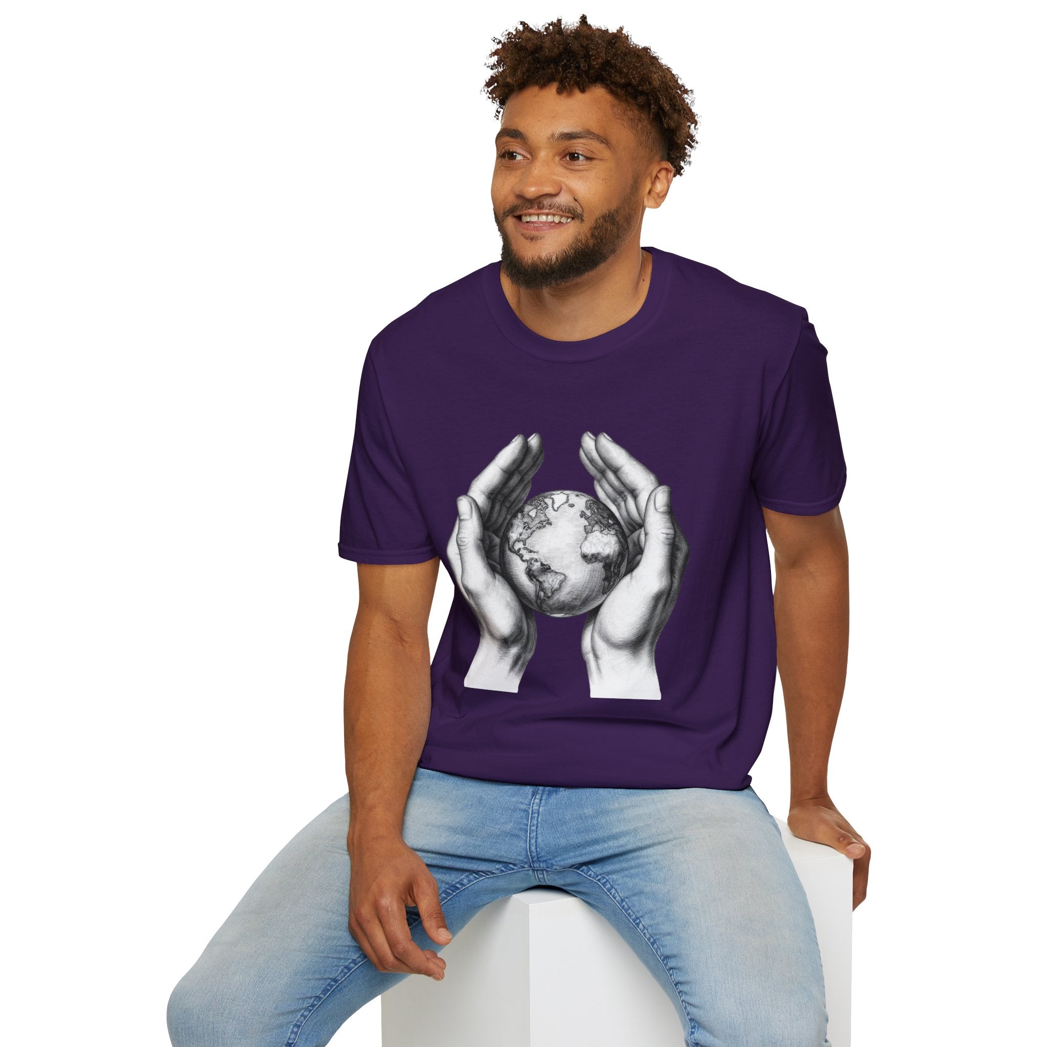 Earth in Your Hands T-Shirt — Protect the Planet Graphic Tee