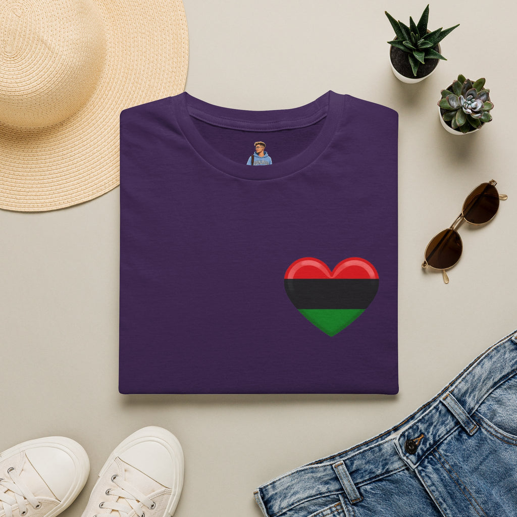 Unity and Heritage Unisex Softstyle T-Shirt with Pan-African Heart