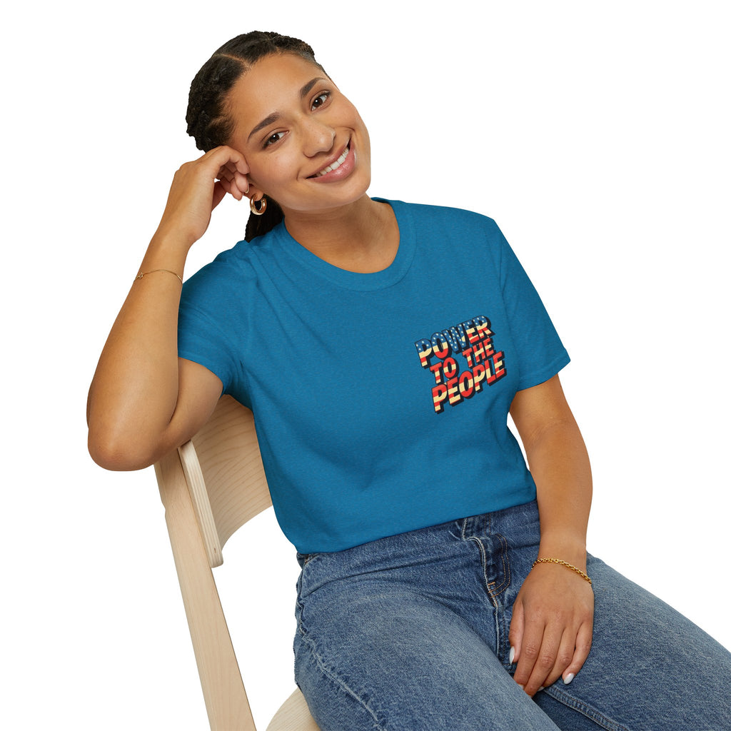 Camiseta unisex de estilo suave Power to the People, camiseta clásica de protesta