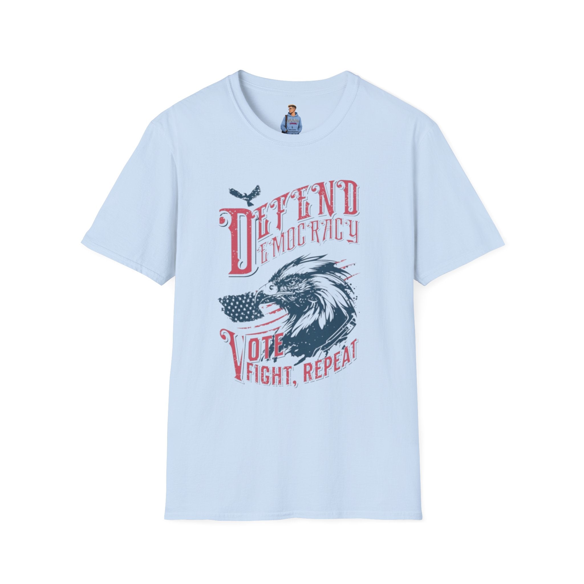 Camiseta unisex Defendiendo la democracia