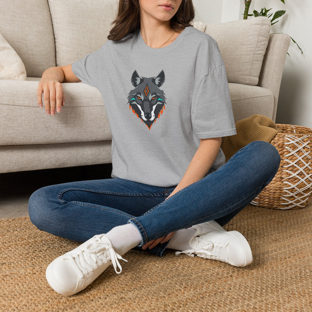 Mystical Wolf Design Unisex Softstyle T-shirt