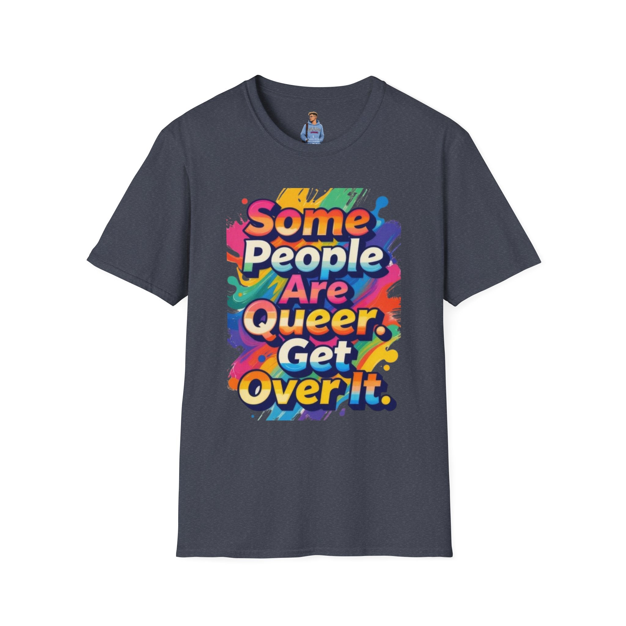 Some People Are Queer T-Shirt Rainbow Graphic