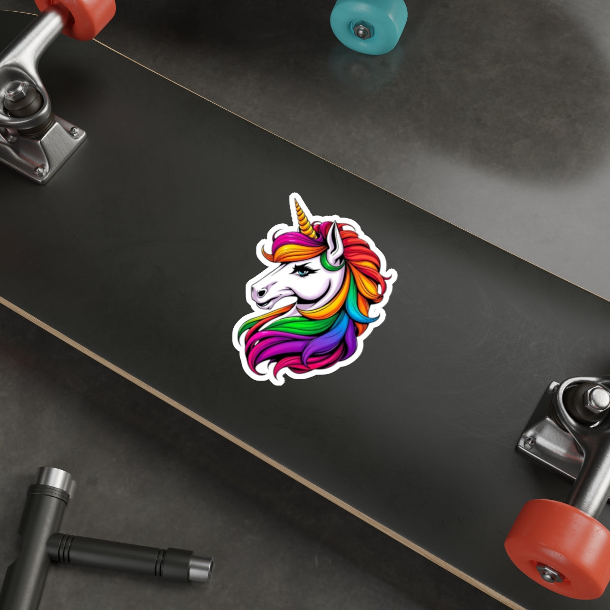 Die-Cut Stickers Sassy Rainbow Unicorn - EqualiTees.Me