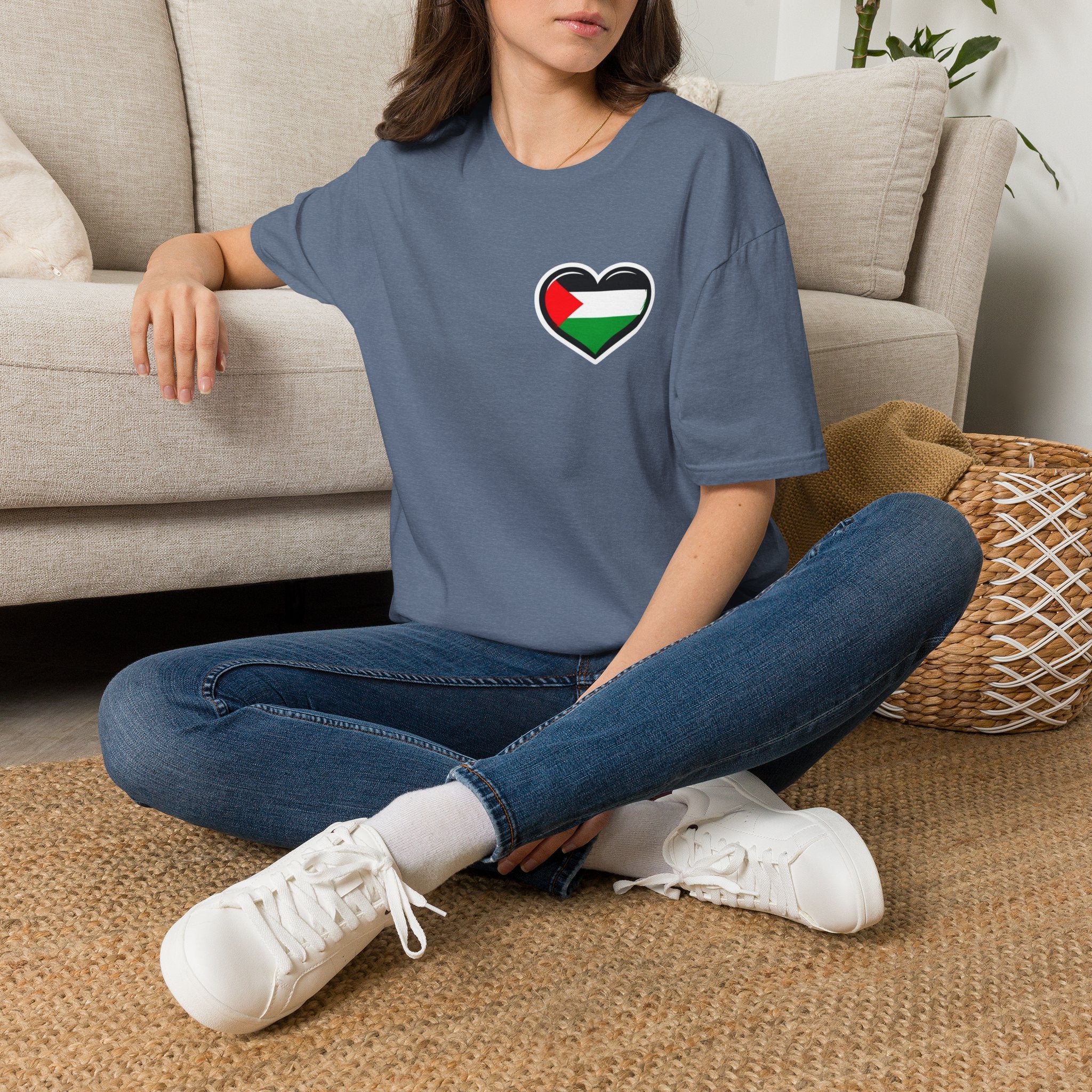 Camiseta unisex de estilo suave: "Apoya a Gaza y todos somos Palestina".