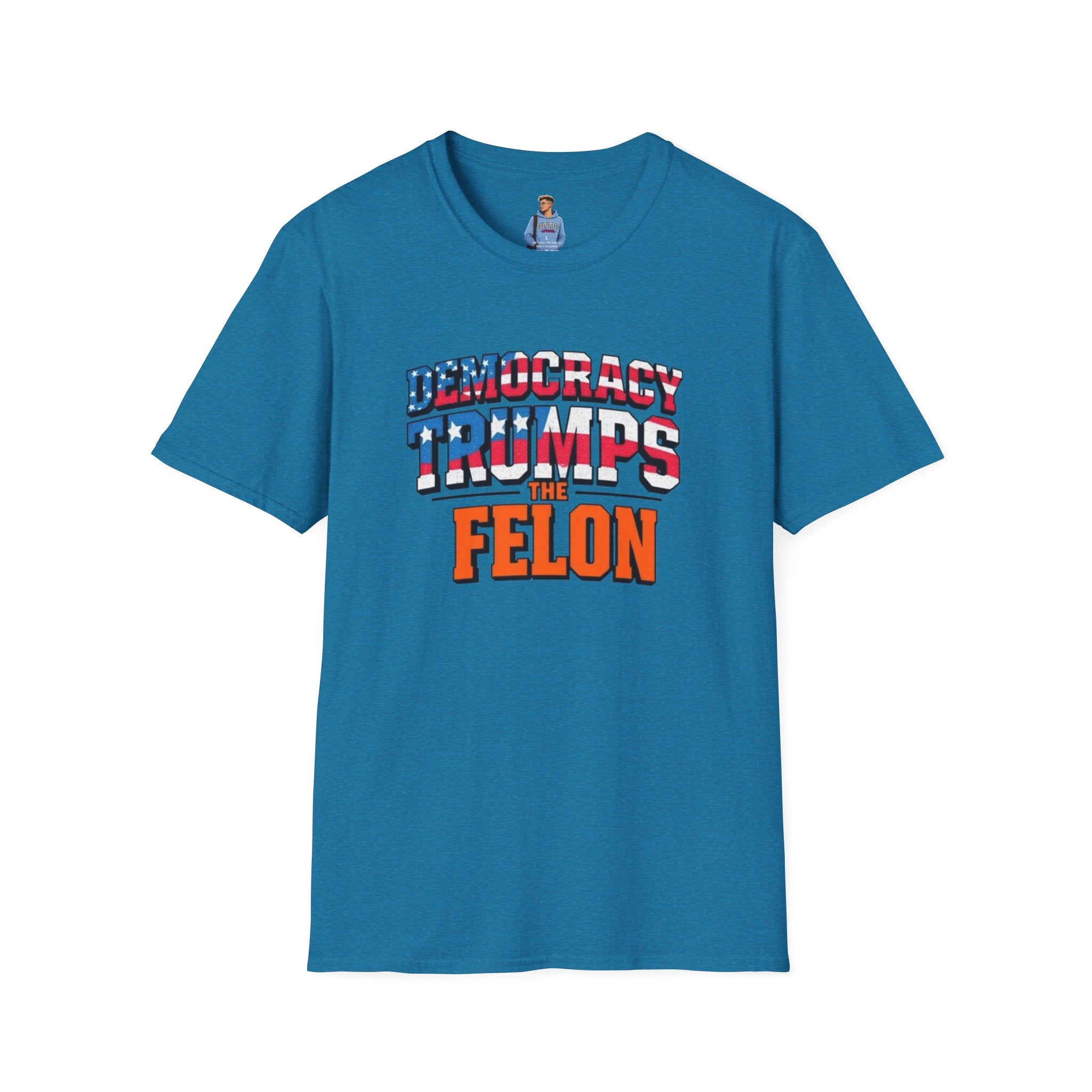 Democracy Trumps the Felon Graphic Tee