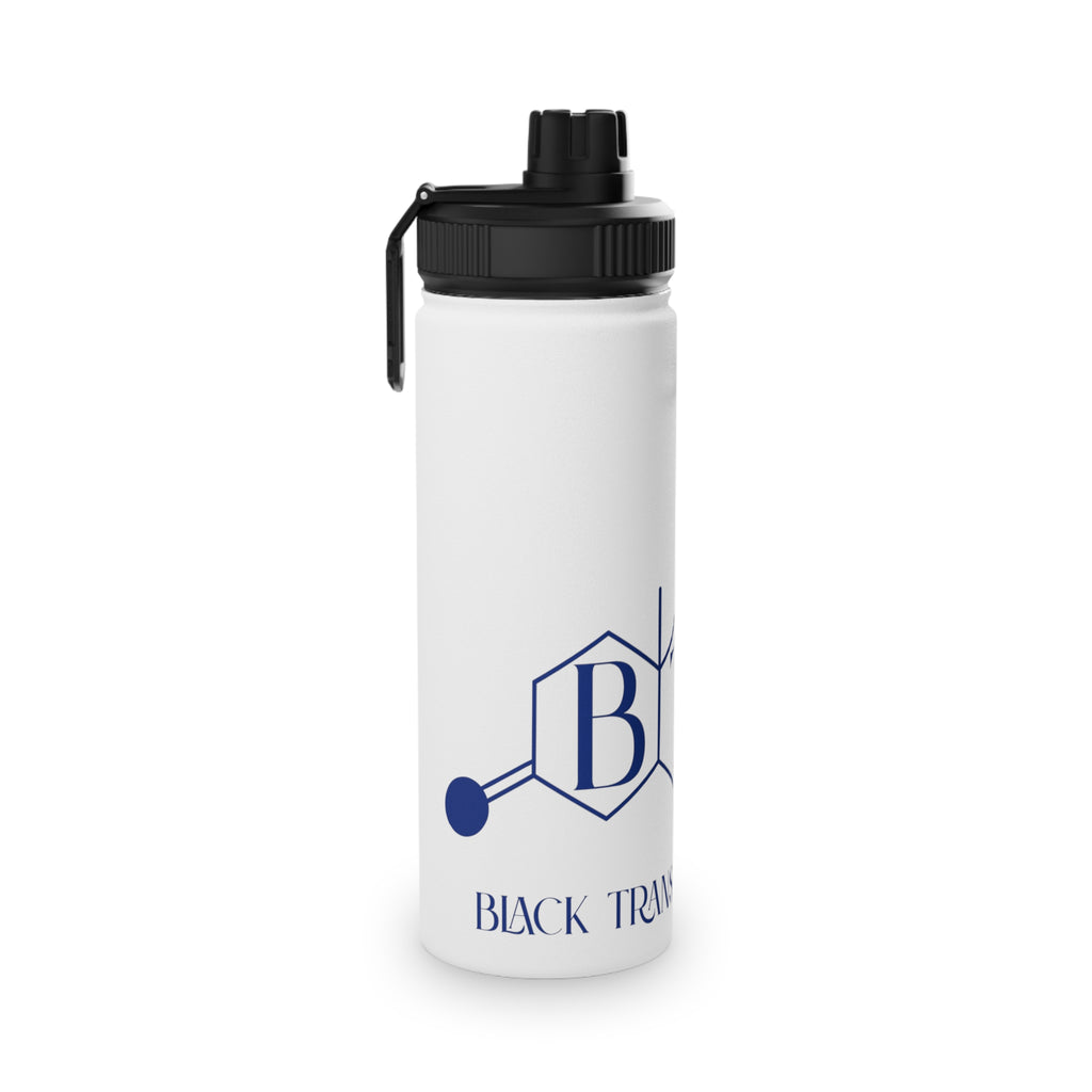 BTTF - Black Trans Travel Fund Logo Stainless Steel Sports Water Bottle