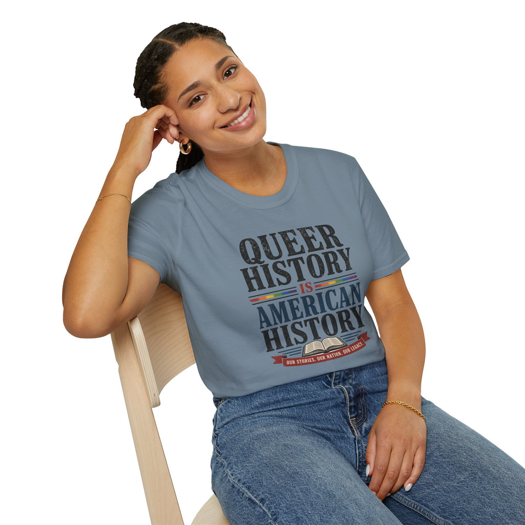 Queer History Is American — Graphic T-Shirt
