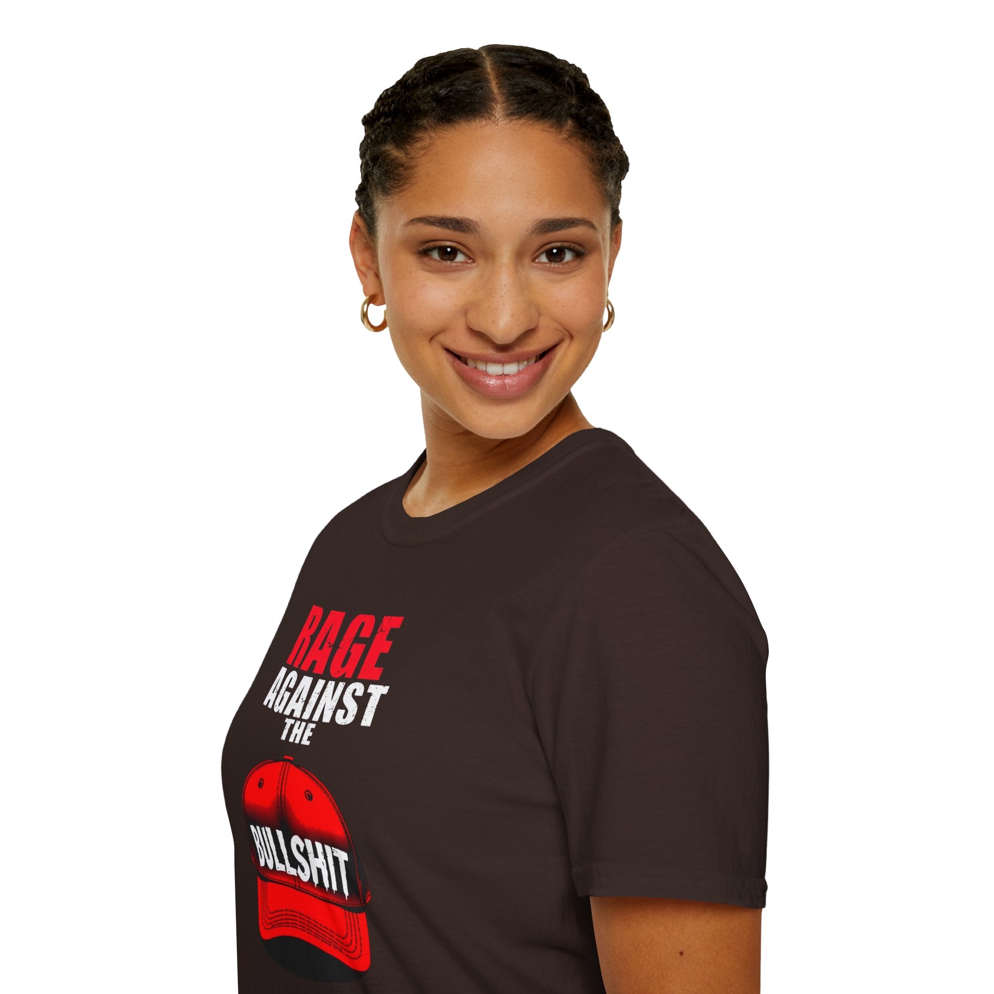 Camiseta unisex Softstyle - Camiseta gráfica "Rage Against the BS"