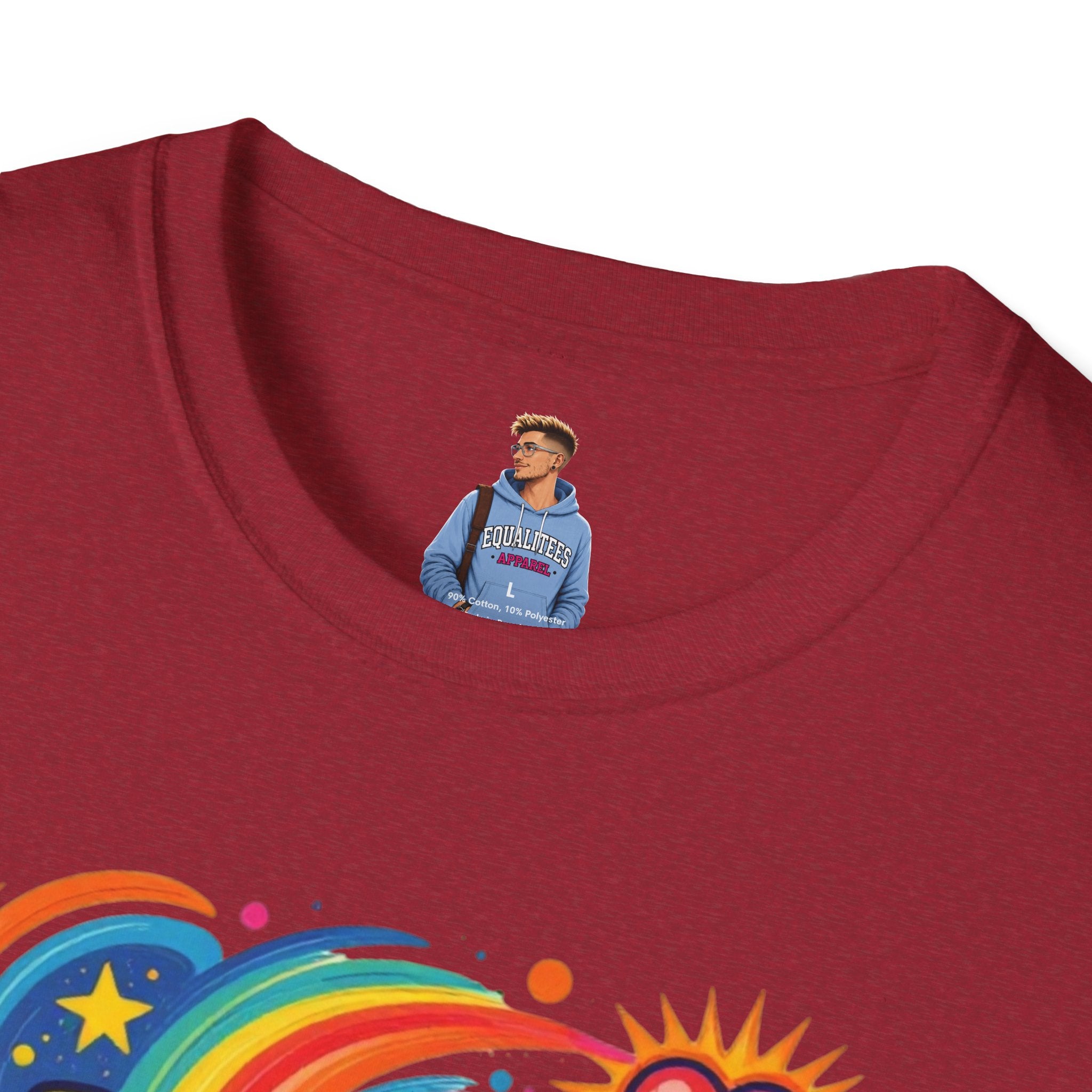 Love Is My Religion Retro Rainbow Graphic T-shirt