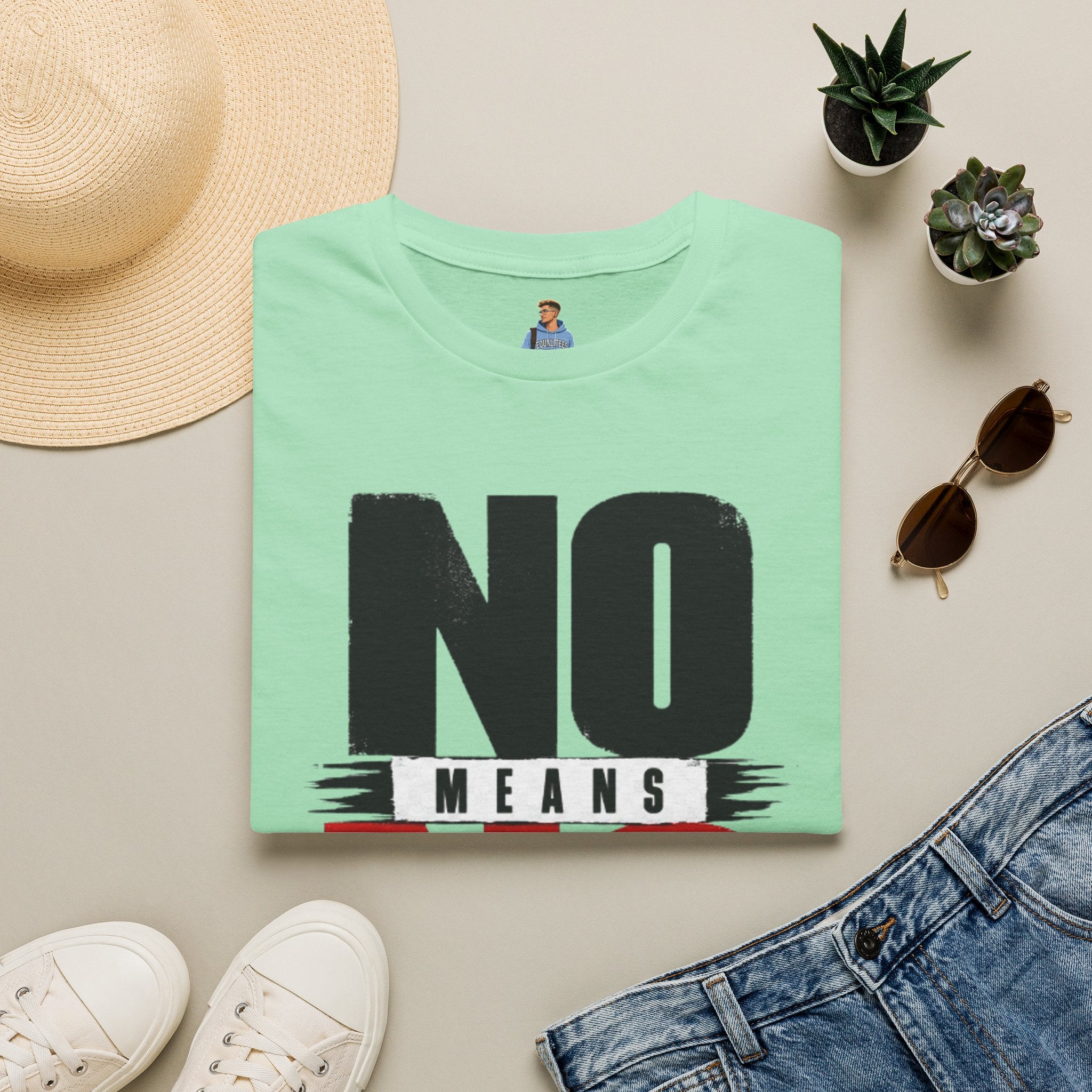 NO Means NO T-Shirt — Consent Awareness Graphic Tee