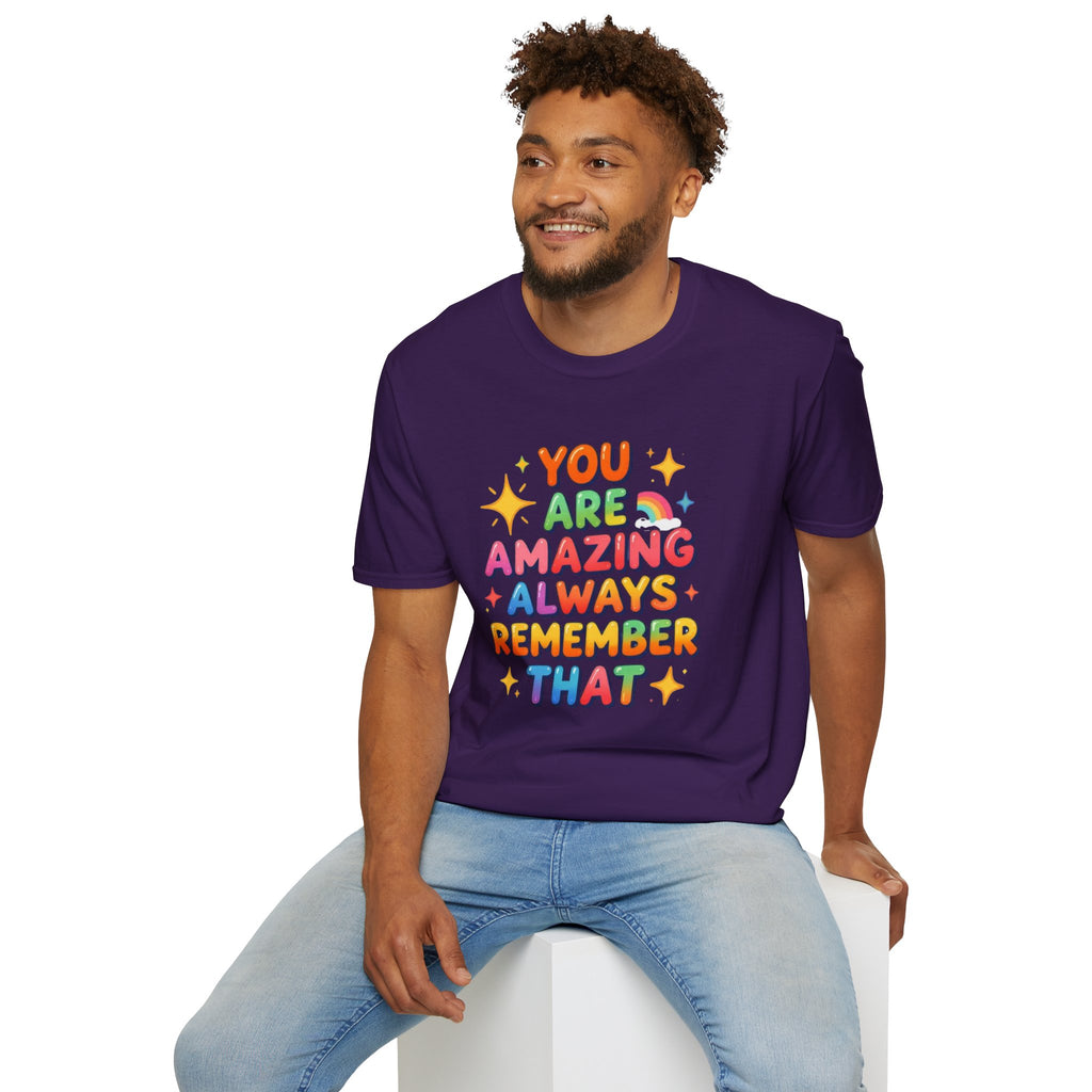 You Are Amazing T-Shirt — Colorful Inspirational Graphic Tee