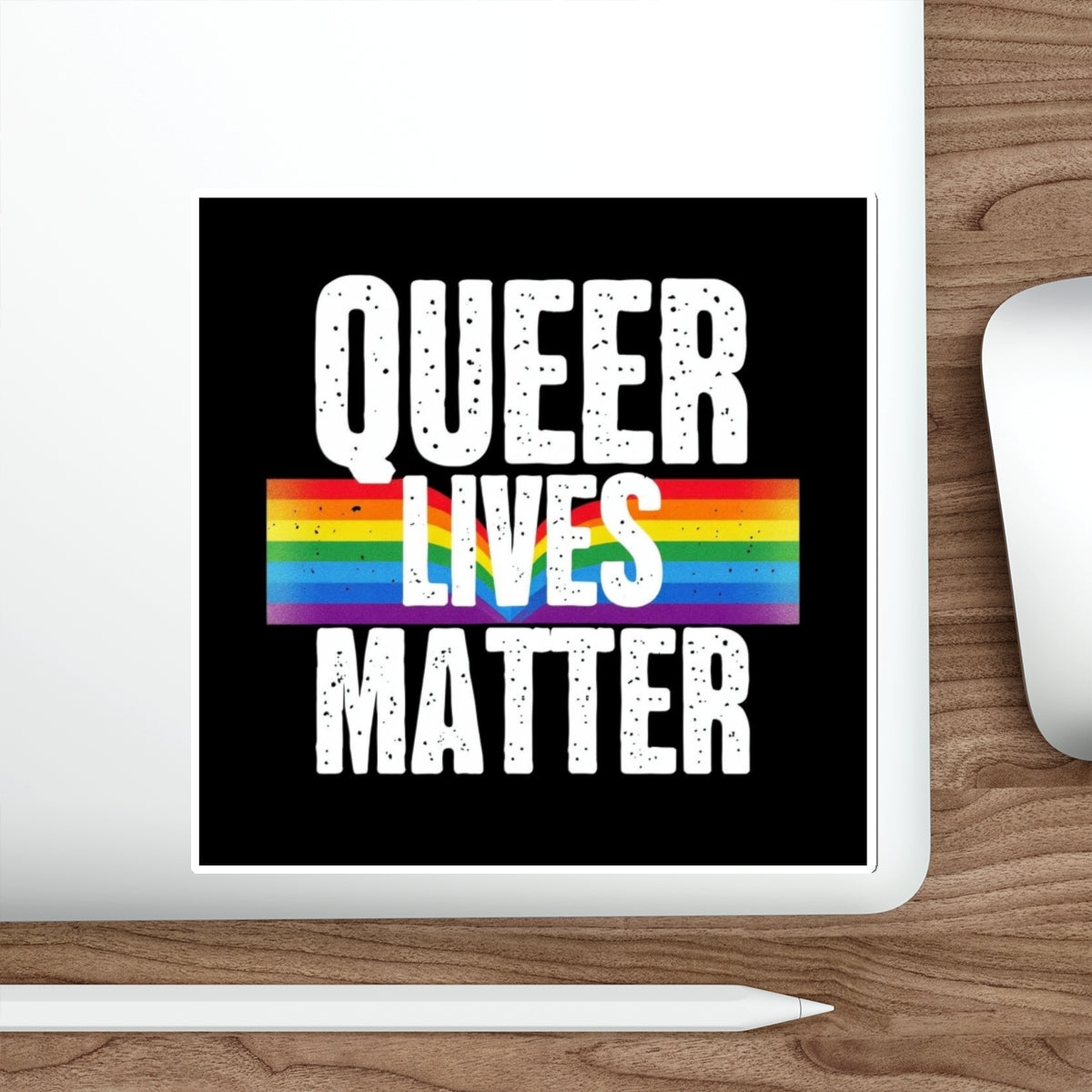 Die-Cut Stickers - QUEER LIVES MATTER - EqualiTees.Me